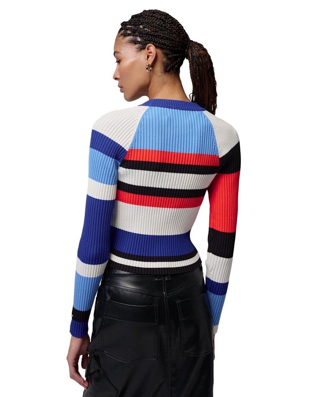 Jordan Women's Flight Long-Sleeve Striped Sweater - BLUE/MULTI Thumbnail View 2