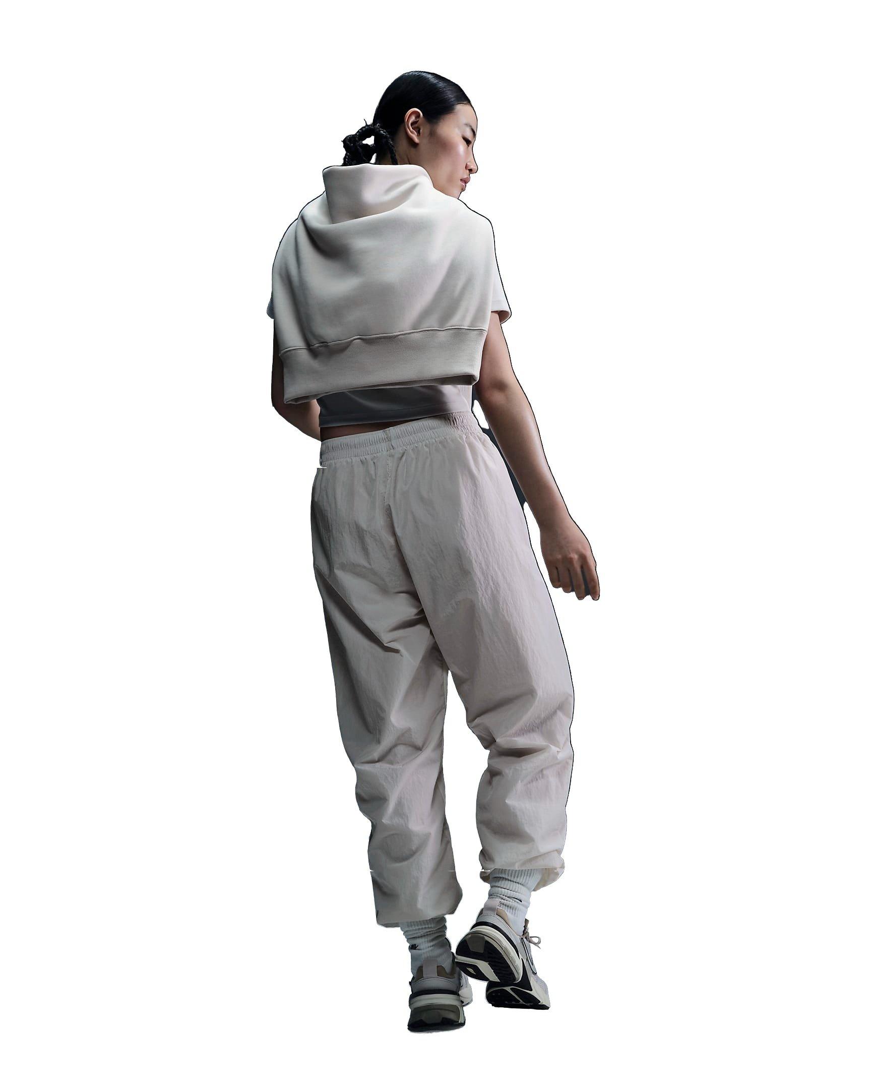 Nike Women's Sportswear Essential Mid-Rise Oversized Woven Joggers - BROWN Thumbnail View 2