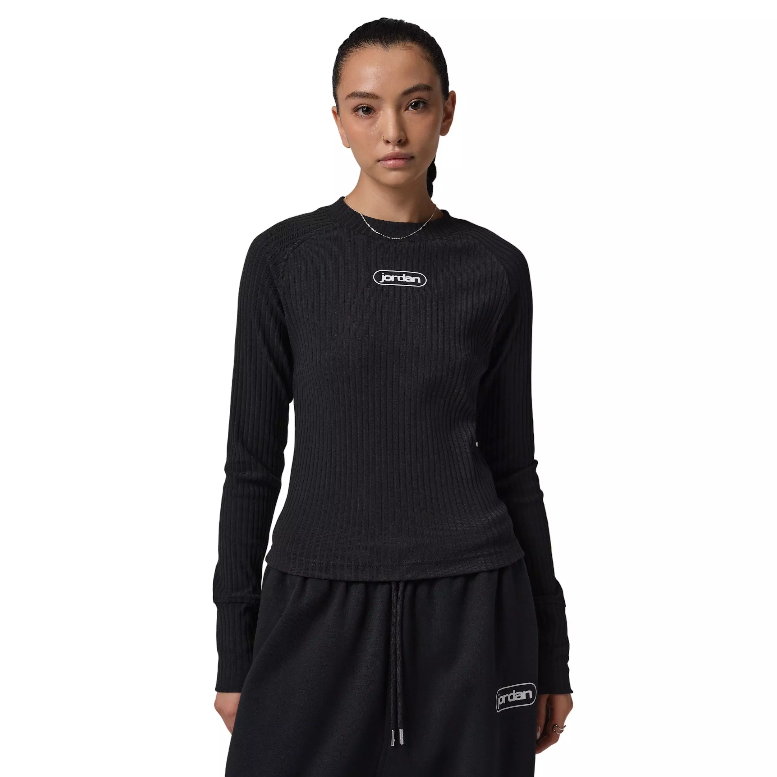 Jordan Women's Flight Long-Sleeve Top - Black - BLACK
