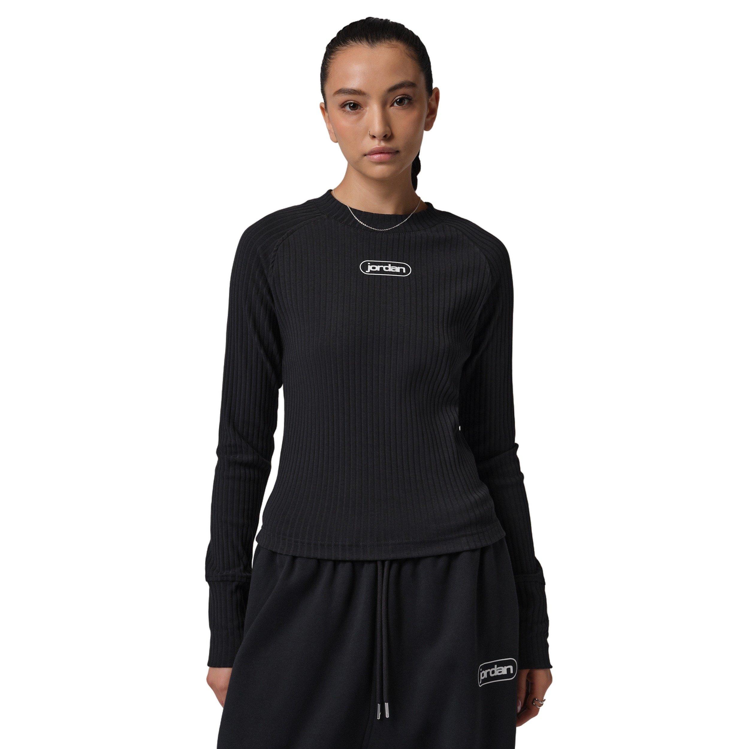 Jordan Women's Flight Long-Sleeve Top -Black - BLACK Thumbnail View 1