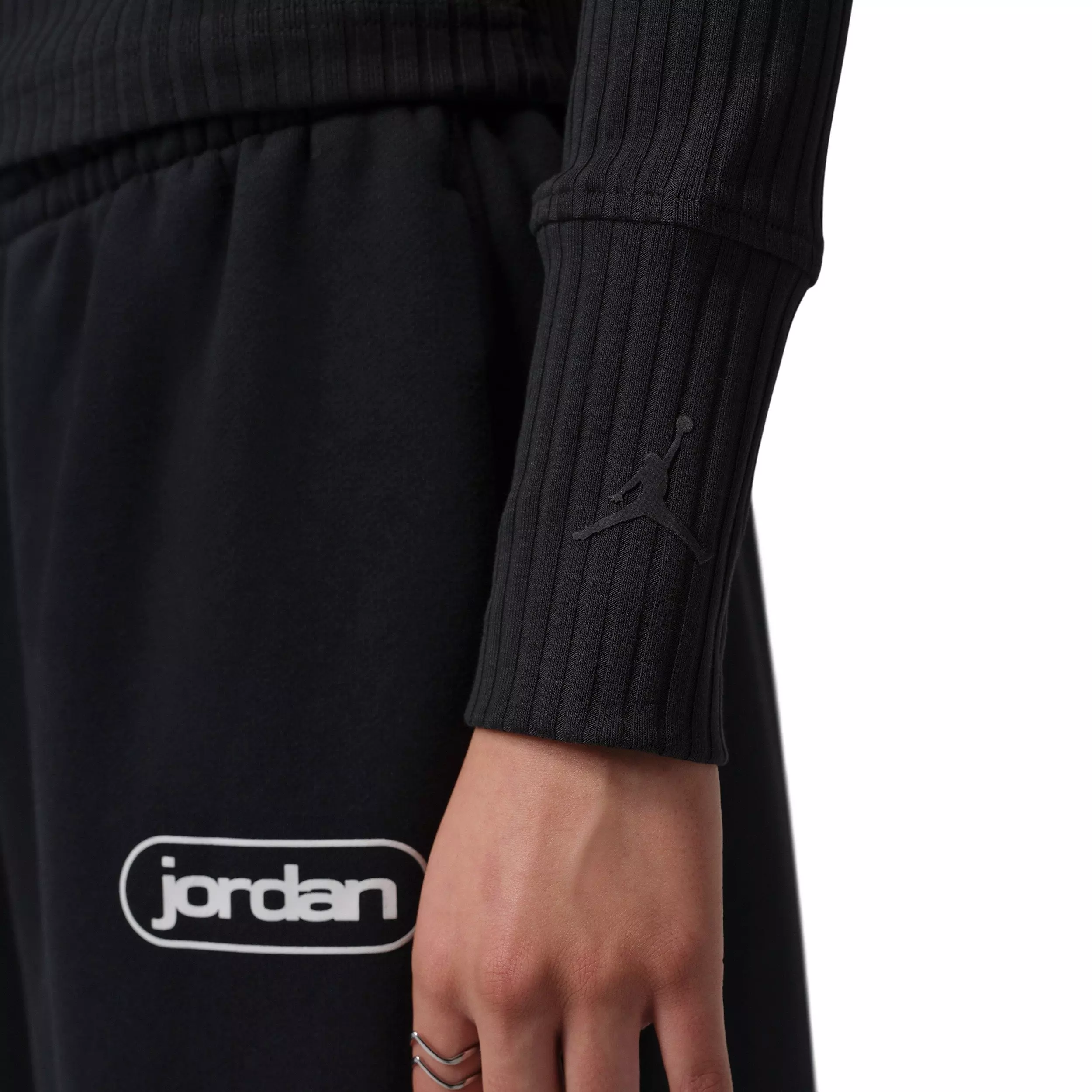 Jordan Women's Flight Long-Sleeve Top -Black - BLACK
