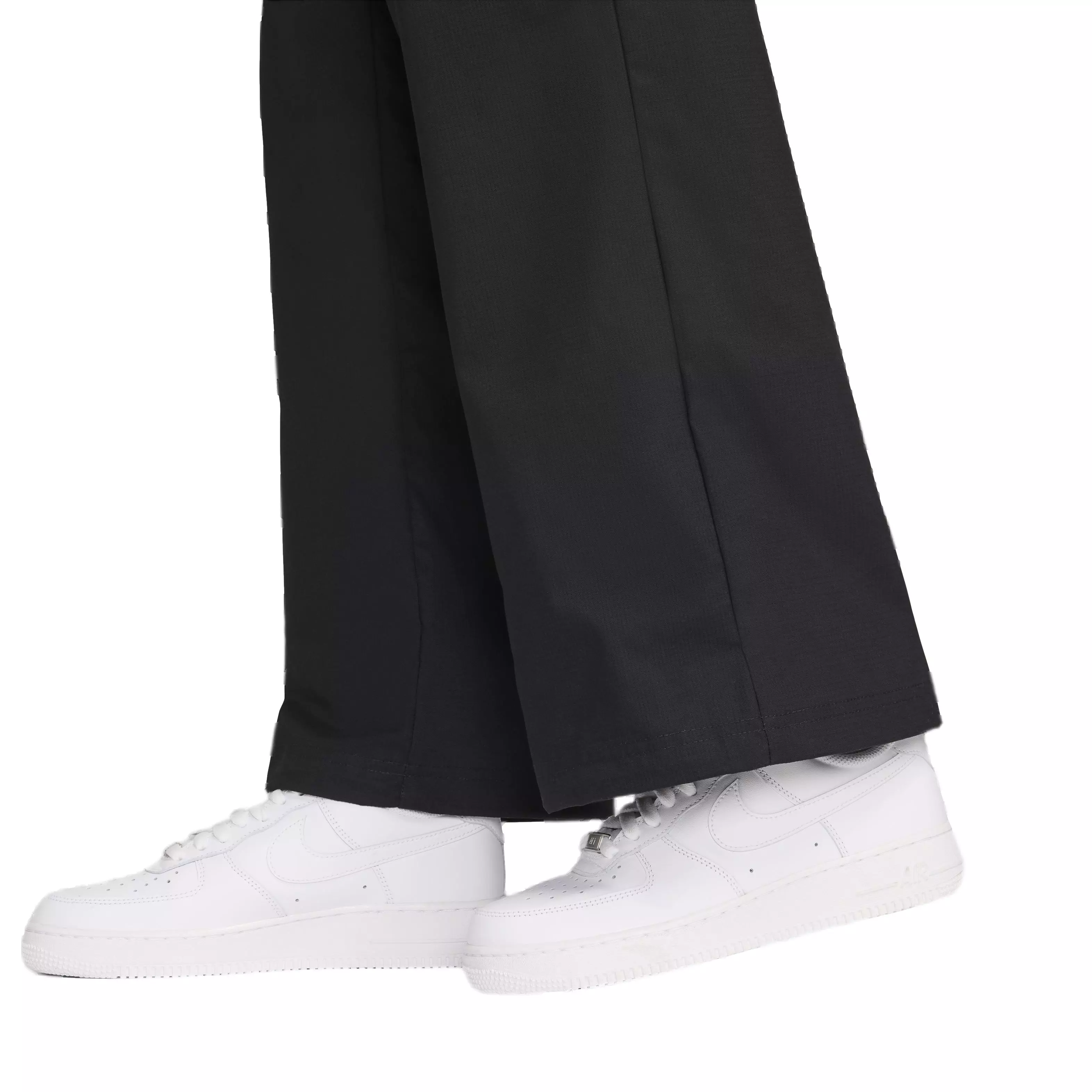 Nike Women's Sportswear Essential Woven Mid-Rise Stardard Cargo Pants - BLACK