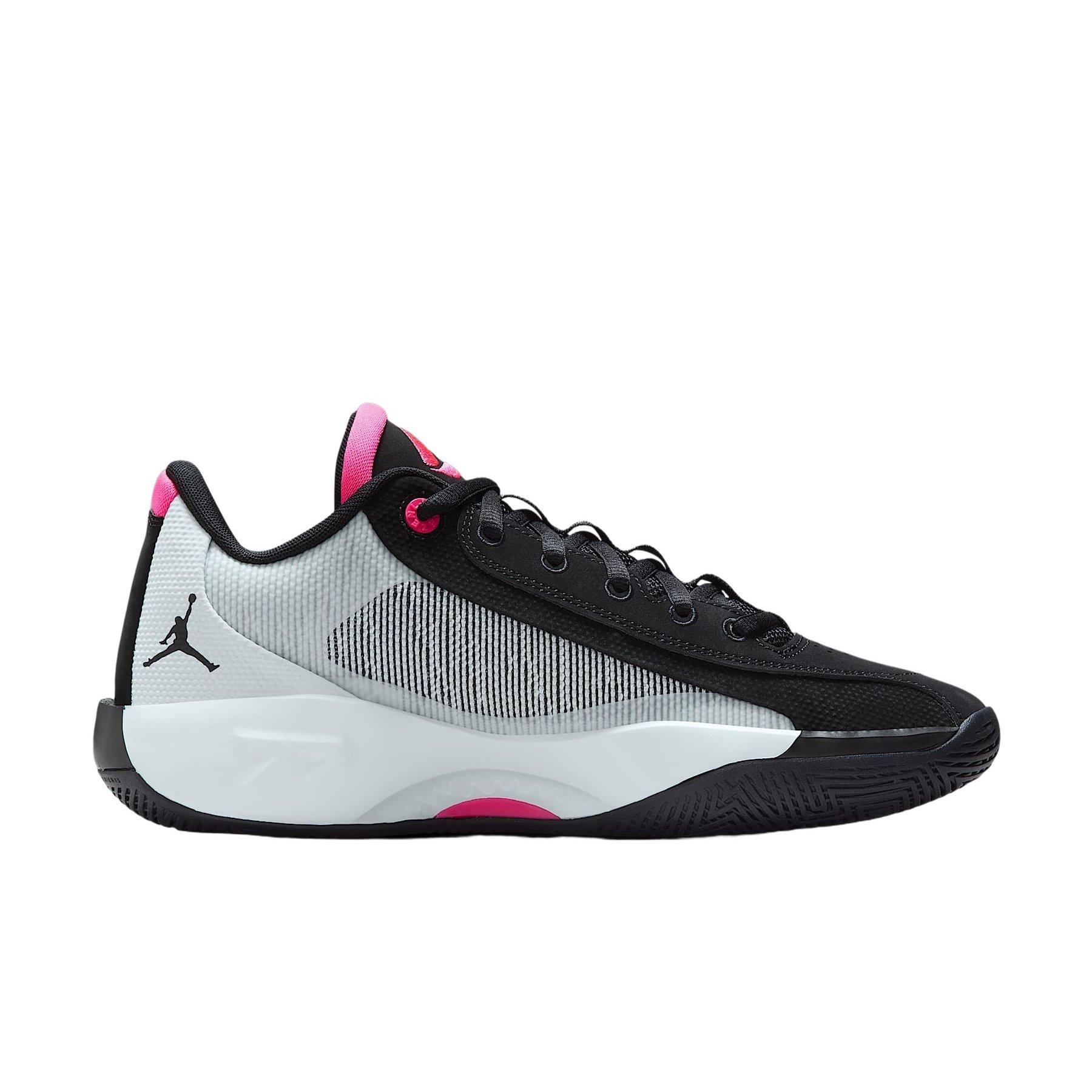 Jordan Luka .77 "Black/Barely Green/Hyper Pink" Men's Basketball Shoe - BLACK/GREEN/PINK Thumbnail View 1