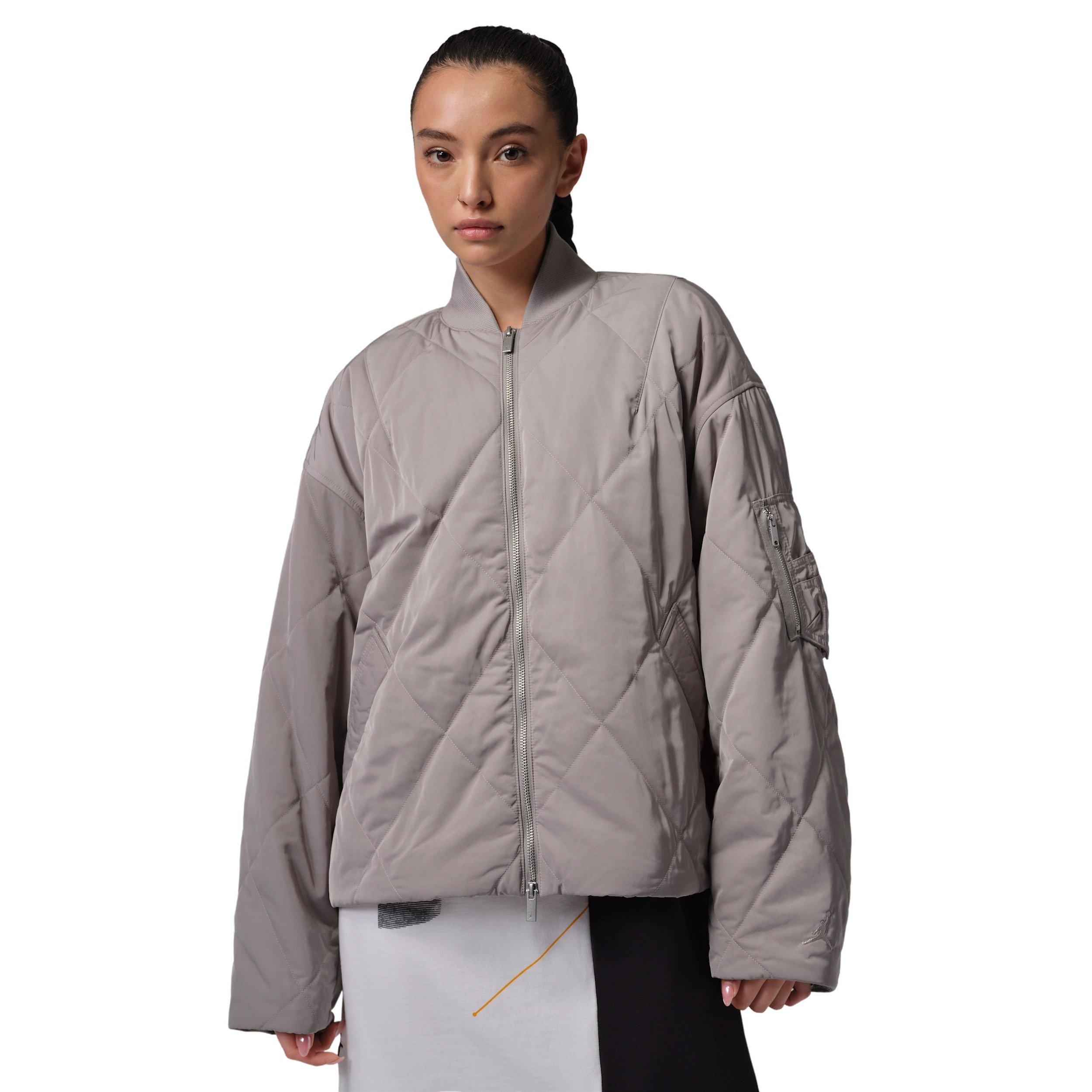 Jordan Women's Flight Quilted Renegade Jacket - Stone - STONE Thumbnail View 1