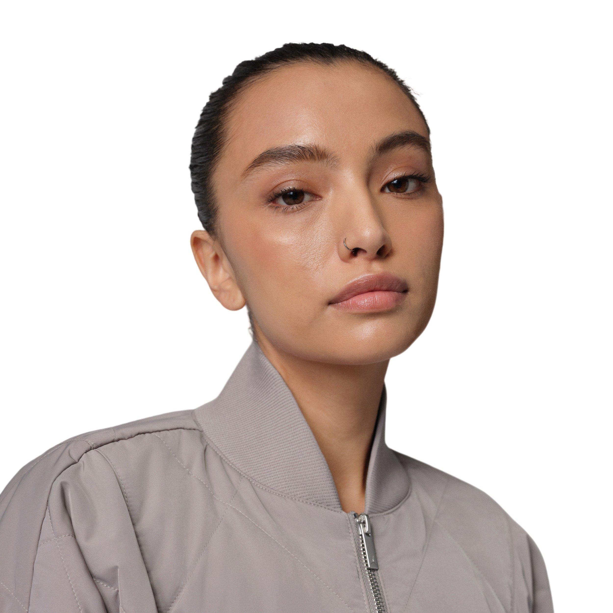 Jordan Women's Flight Quilted Renegade Jacket - Stone - STONE Thumbnail View 3