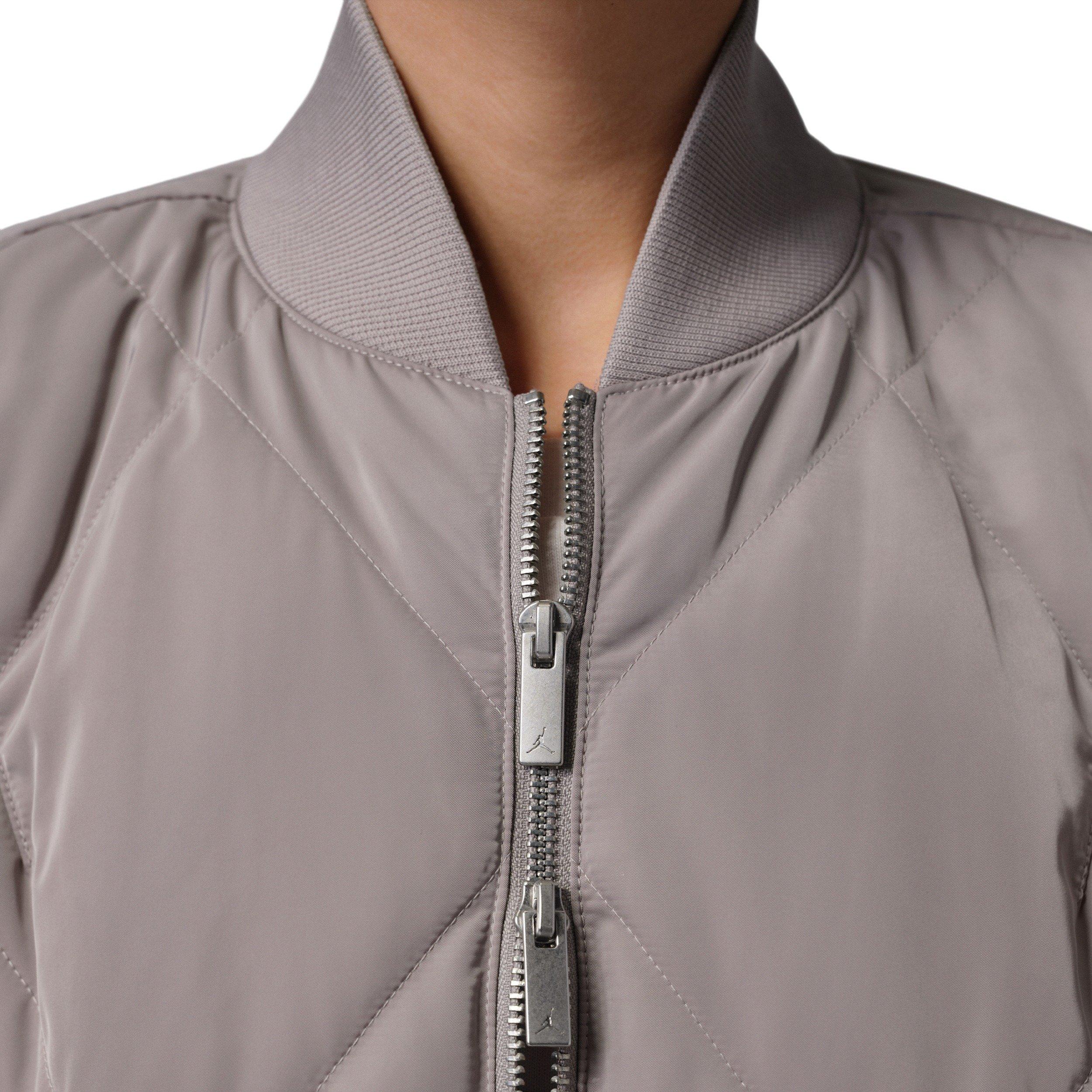 Jordan Women's Flight Quilted Renegade Jacket -Stone - STONE Thumbnail View 4