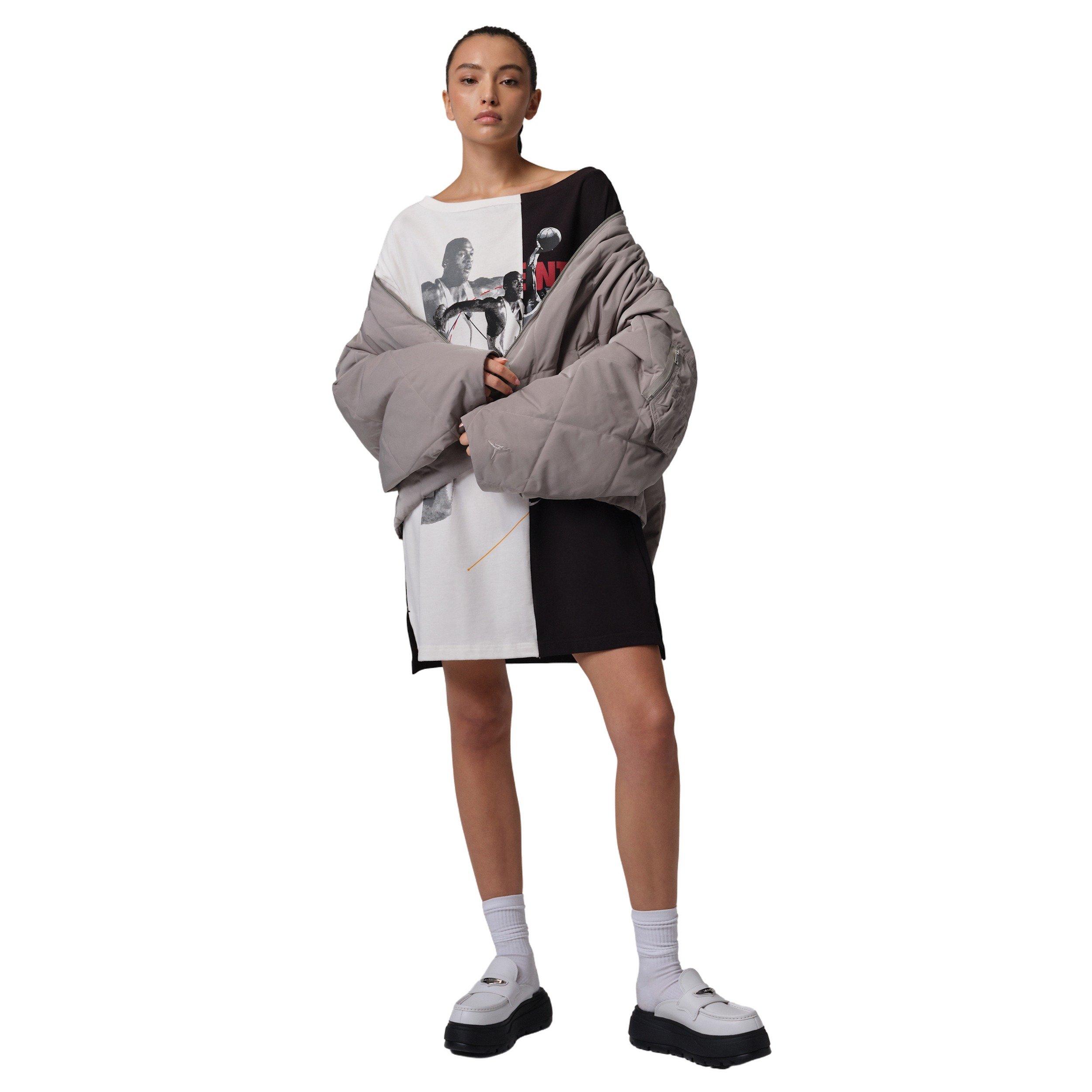 Jordan Women's Flight Quilted Renegade Jacket -Stone - STONE Thumbnail View 7