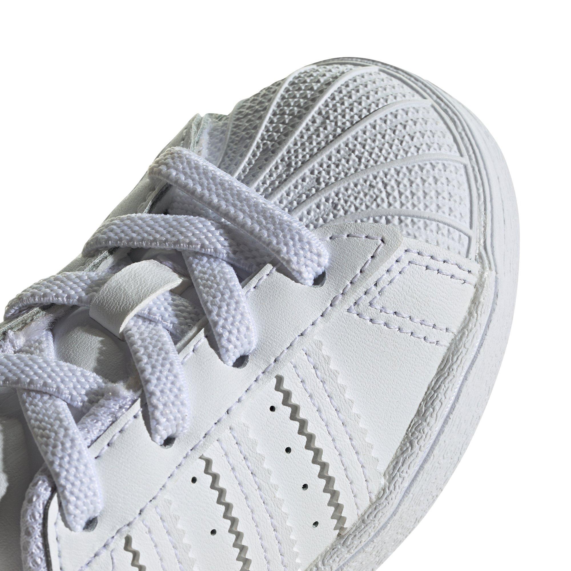 adidas Superstar "Cloud White" Toddler Kids' Shoe - WHITE Thumbnail View 3