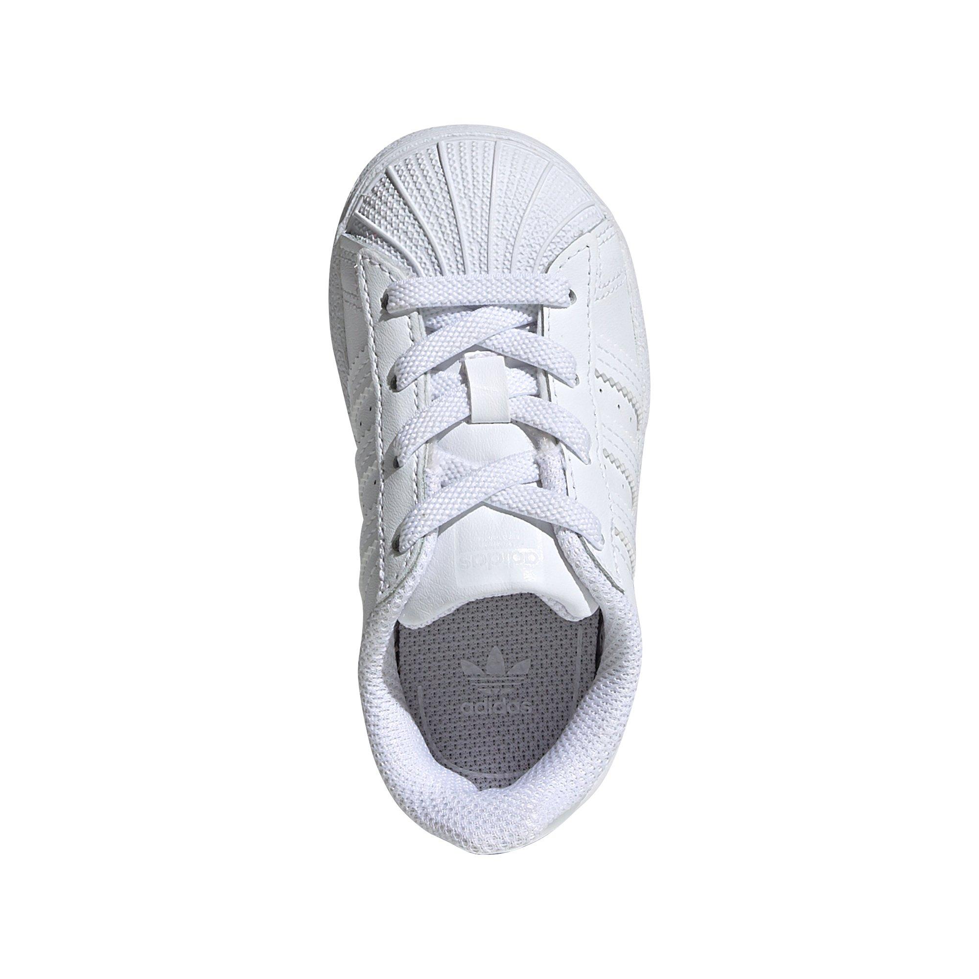 adidas Superstar "Cloud White" Toddler Kids' Shoe - WHITE Thumbnail View 8