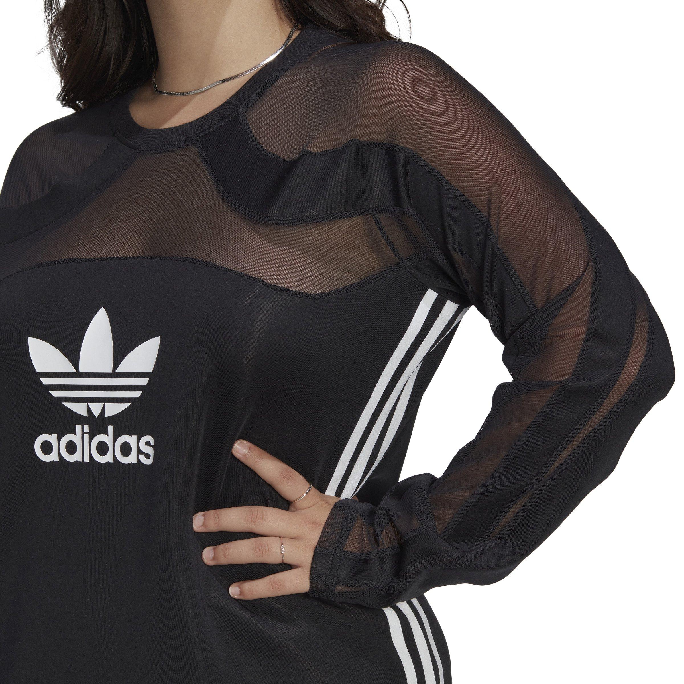 adidas Women s Originals Sporty Mesh Top Black