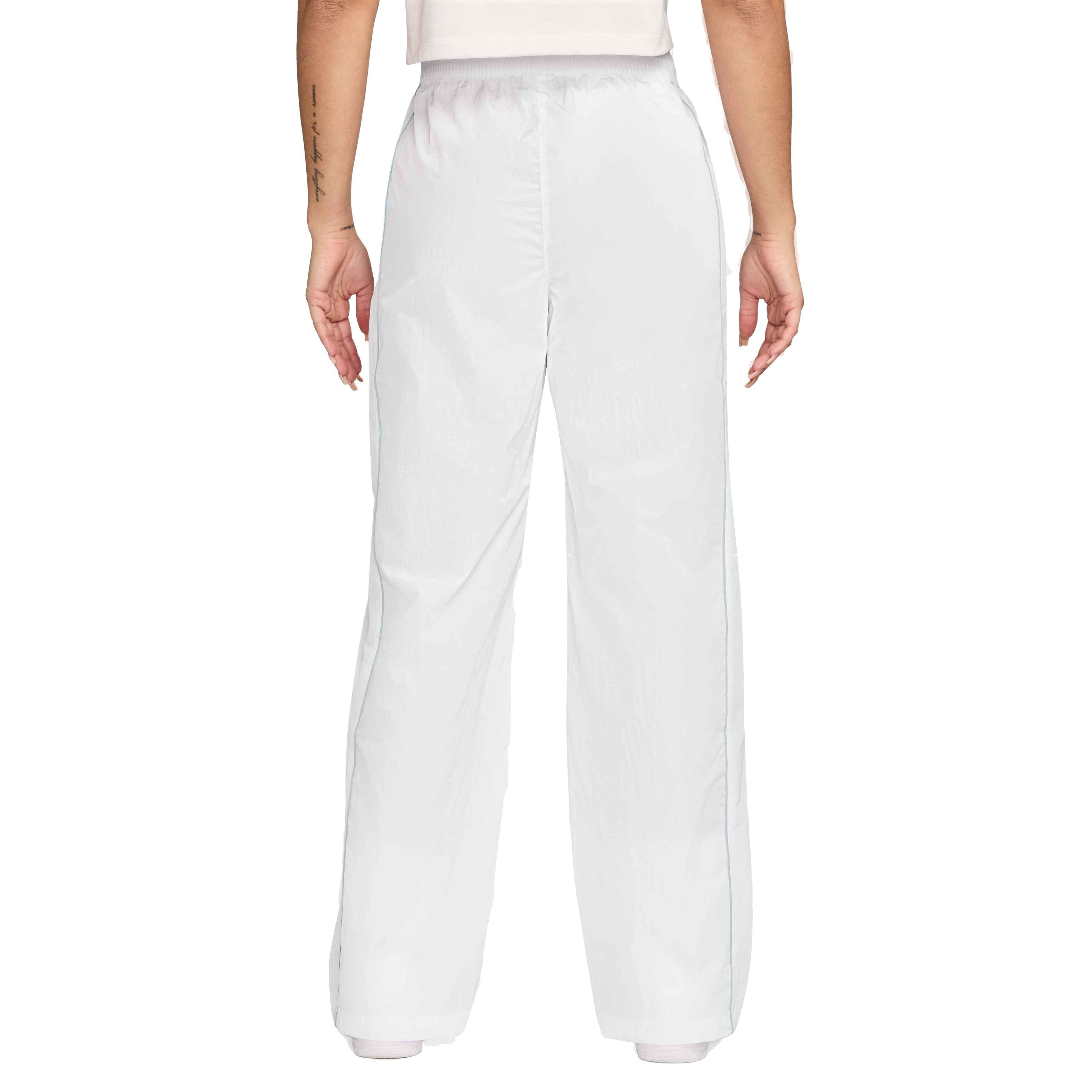 Nike Women's Windrunner High-Waisted Woven Open-Hem Pants - WHITE Thumbnail View 2