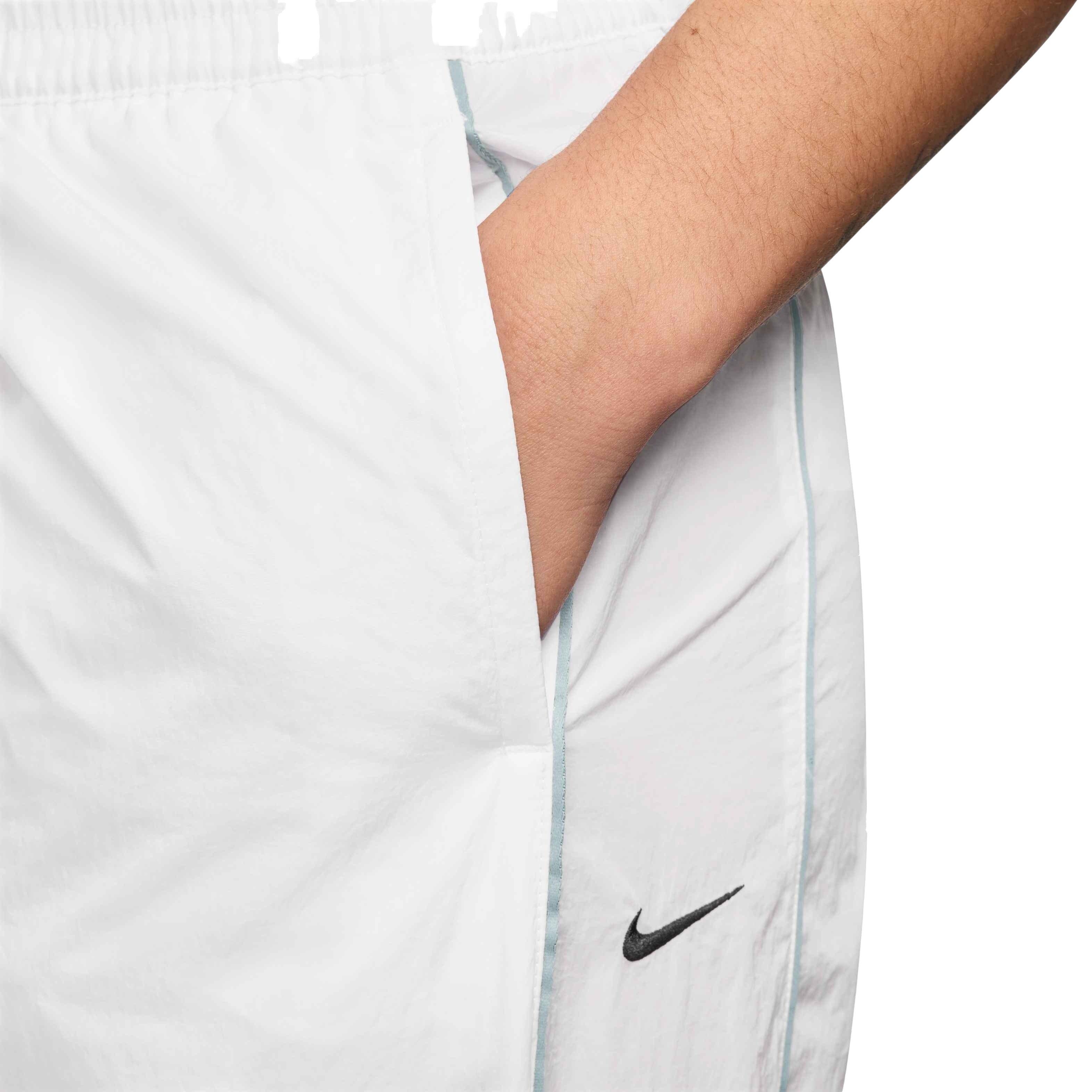 Nike Women's Windrunner High-Waisted Woven Open-Hem Pants - WHITE Thumbnail View 3
