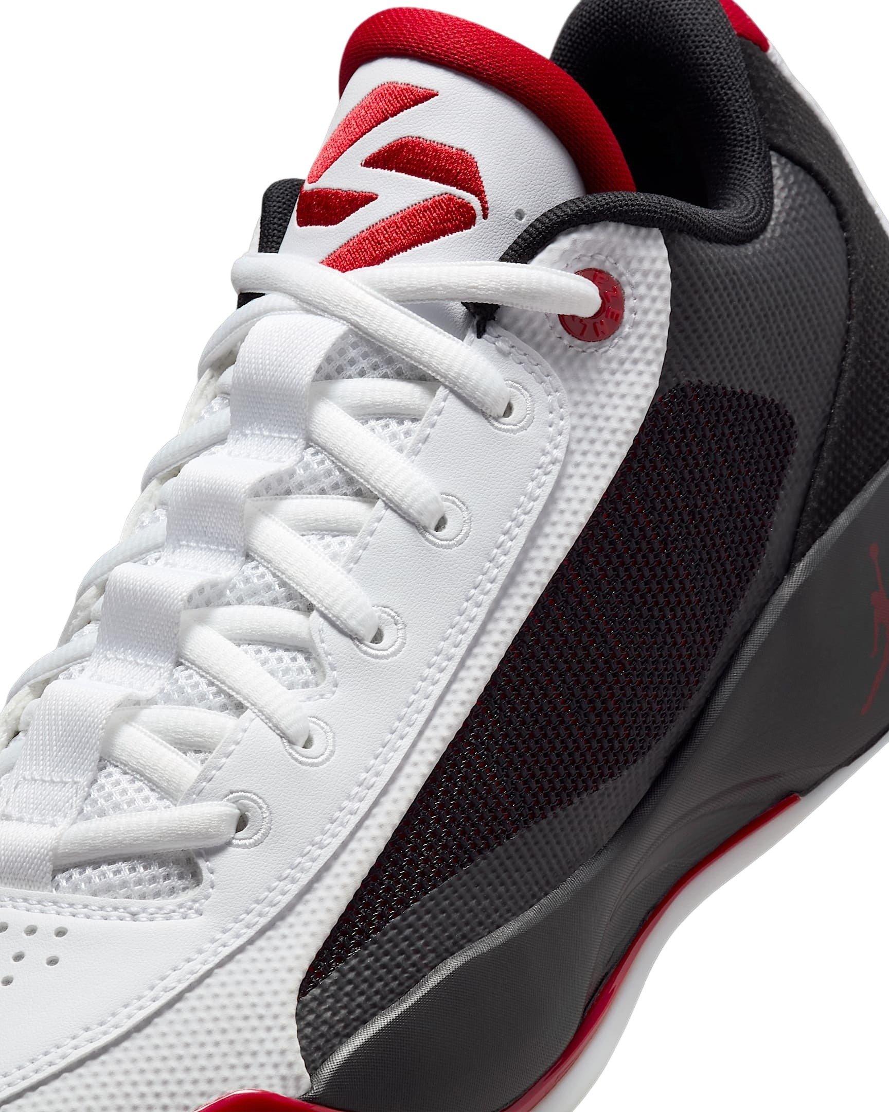 Jordan Luka .77 "White/Black/Gym Red" Men's Basketball Shoe - WHITE/BLACK/RED Thumbnail View 6