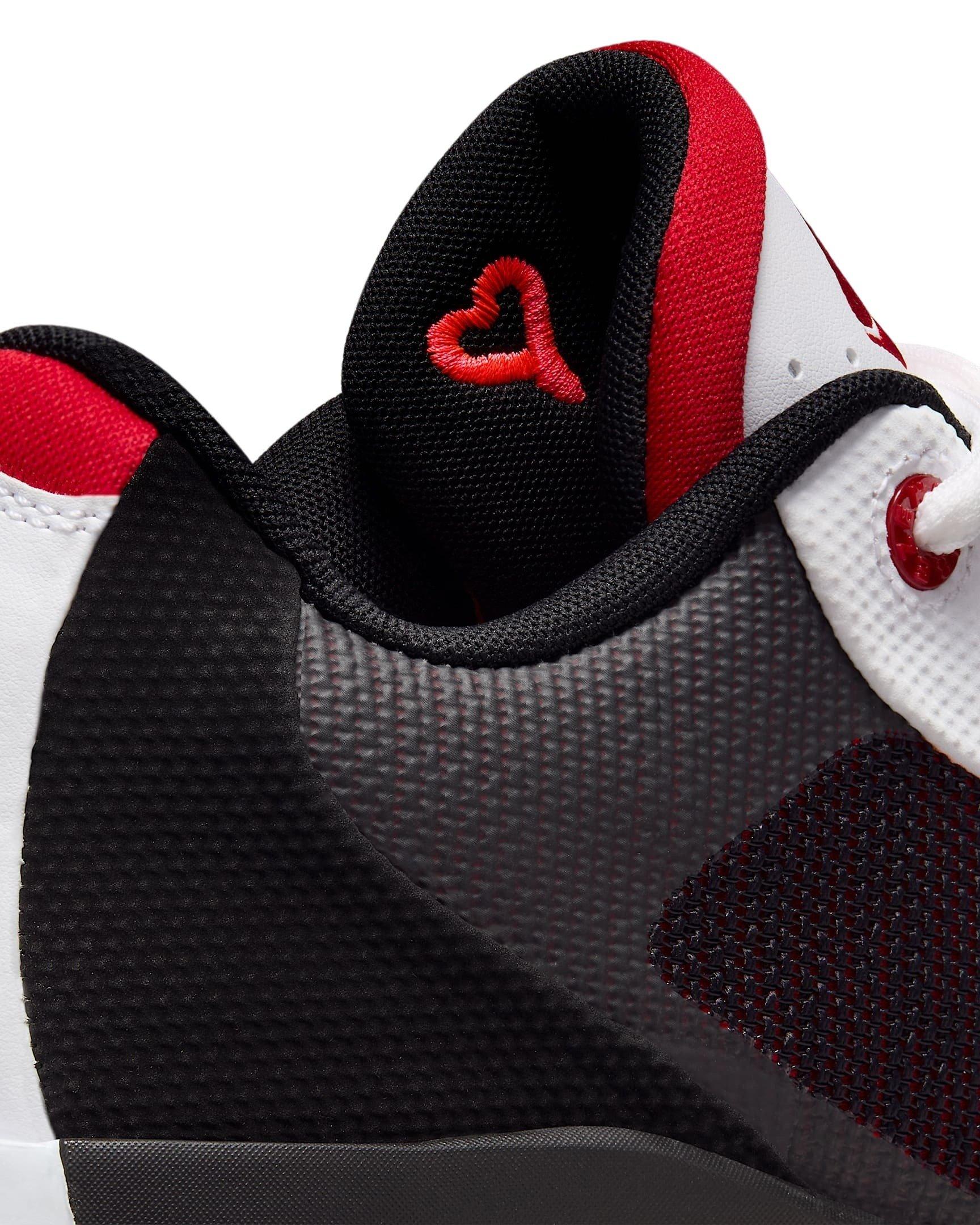 Jordan Luka .77 "White/Black/Gym Red" Men's Basketball Shoe - WHITE/BLACK/RED Thumbnail View 7