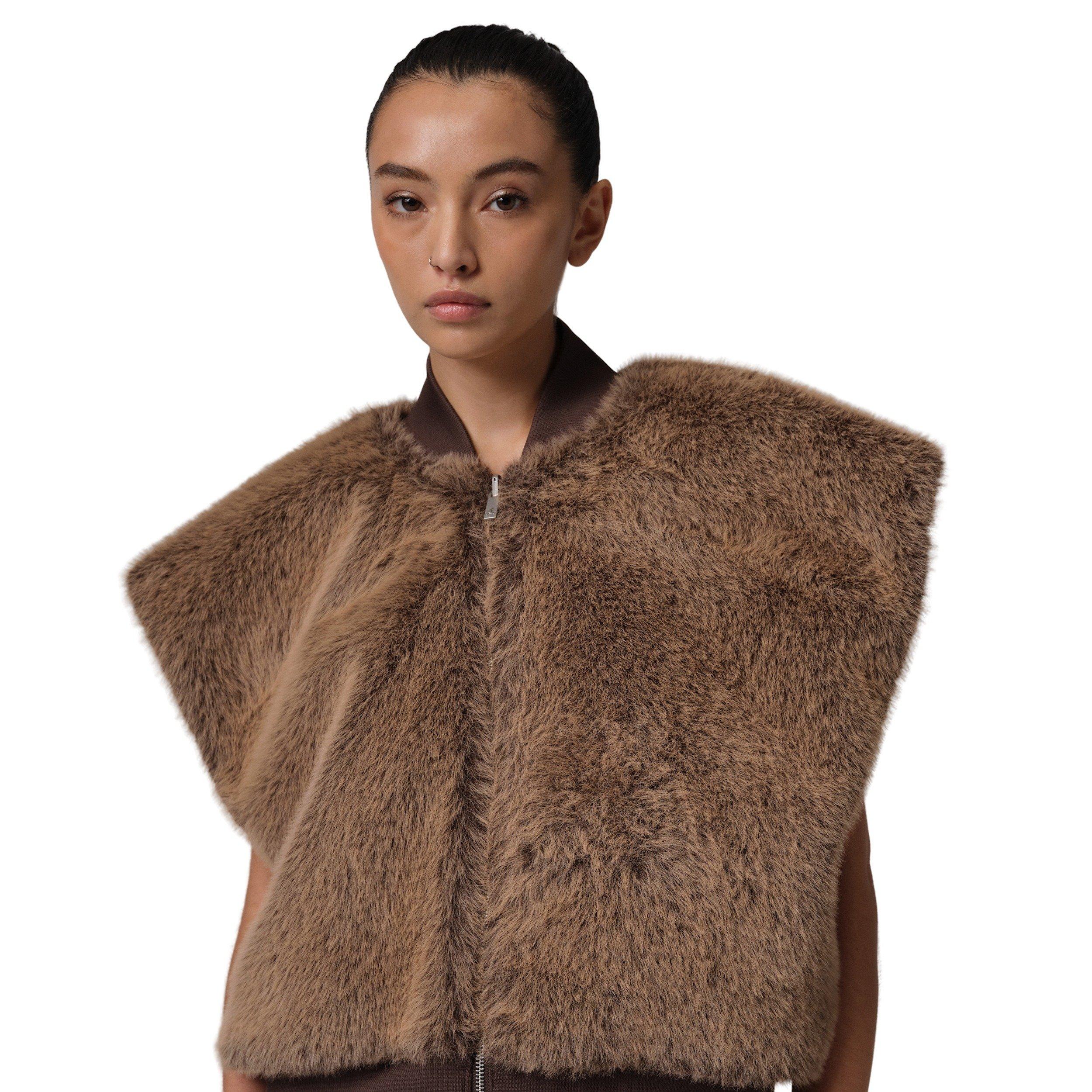 Jordan Women's Flight Reversible Vest -Brown/Khaki - BROWN/KHAKI Thumbnail View 6