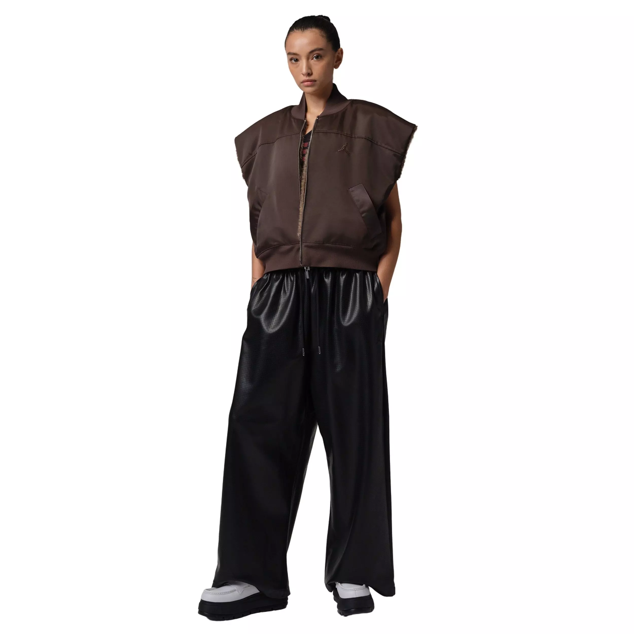 Jordan Women's Flight Reversible Vest -Brown/Khaki - BROWN/KHAKI