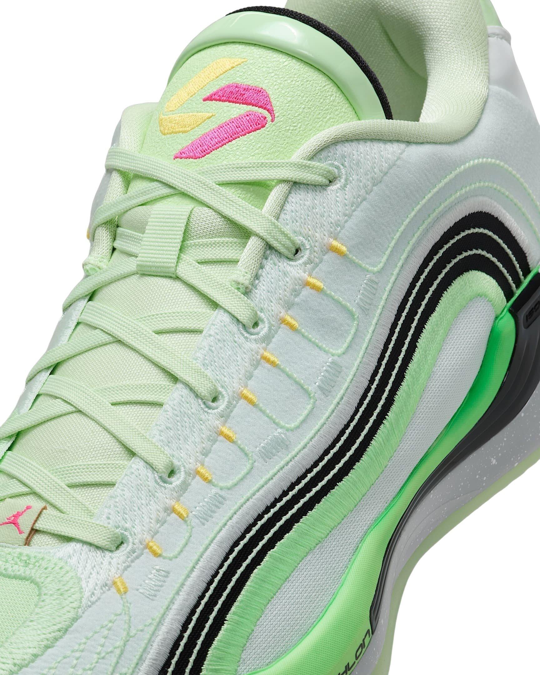 Jordan Luka 4 "Barely Green/Vapor Green/Metallic Silver/Black" Men's Basketball Shoe - GREEN/GREEN/SILVER/BLACK Thumbnail View 6