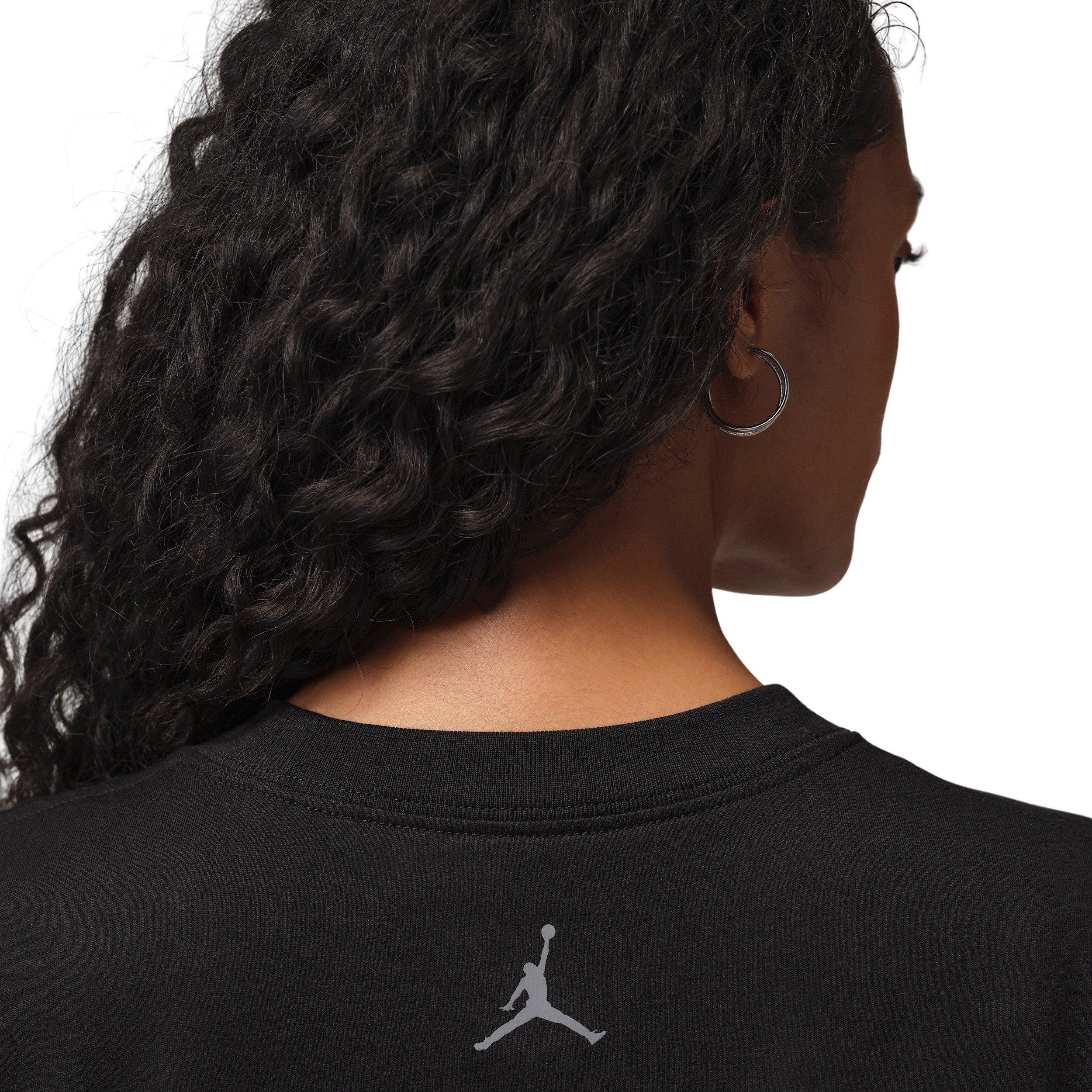 Jordan Women's Flight Graphic Vault T-Shirt -Black - BLACK Thumbnail View 4