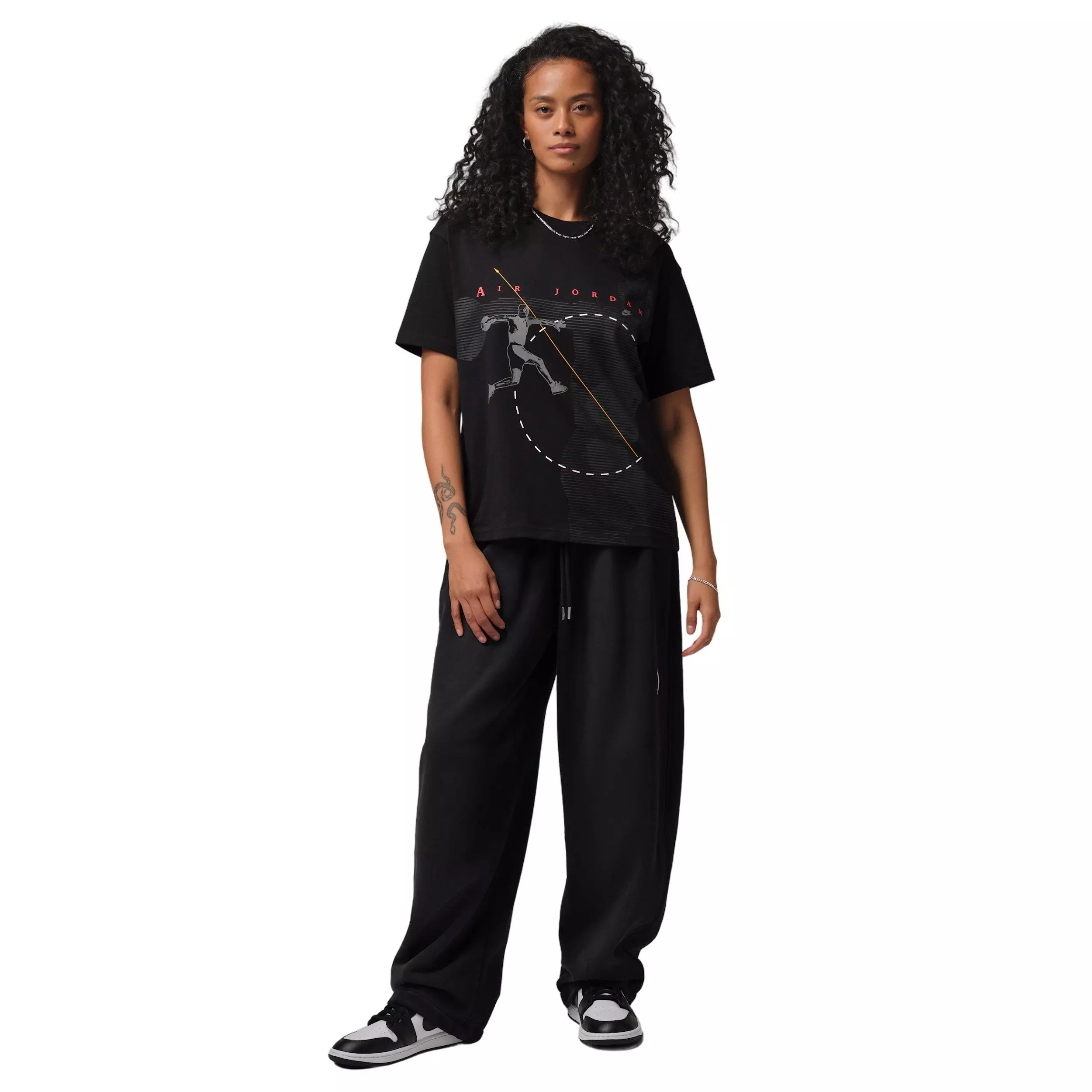Jordan Women's Flight Graphic Vault T-Shirt - Black - BLACK