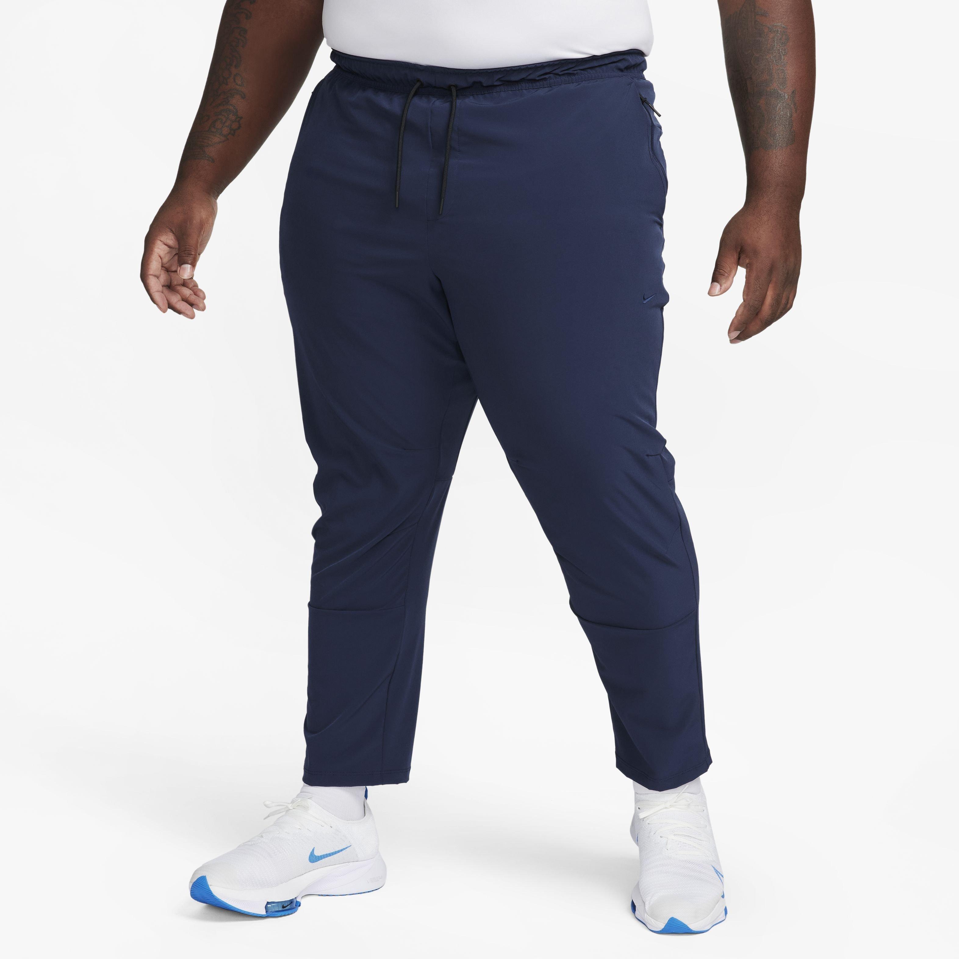 Nike Men's Dri-FIT Unlimited Tapered Leg Versatile Pants - BLUE Thumbnail View 7
