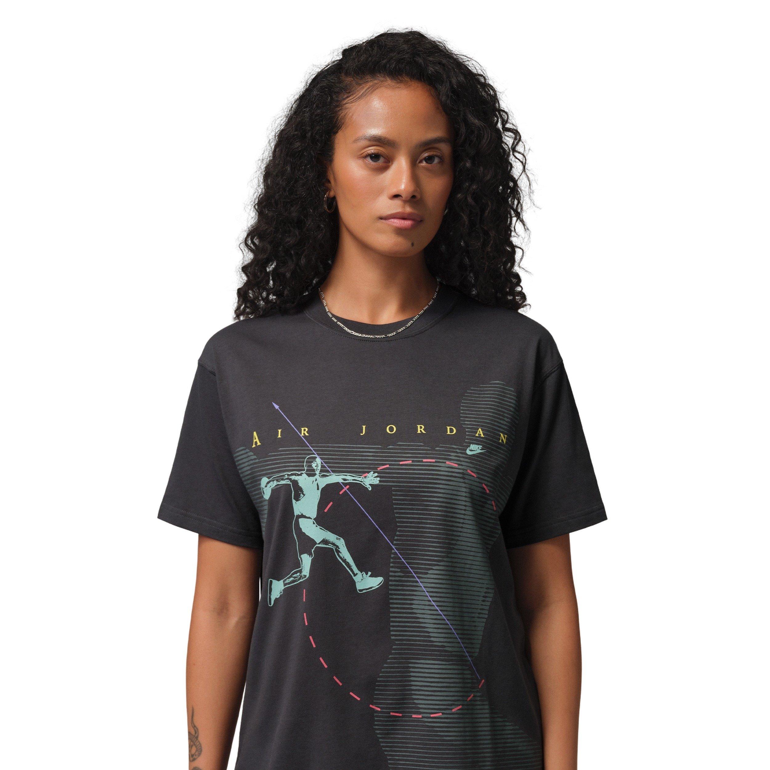 Jordan Women's Flight Graphic Vault T-Shirt -Dk Grey - DARK GREY Thumbnail View 1