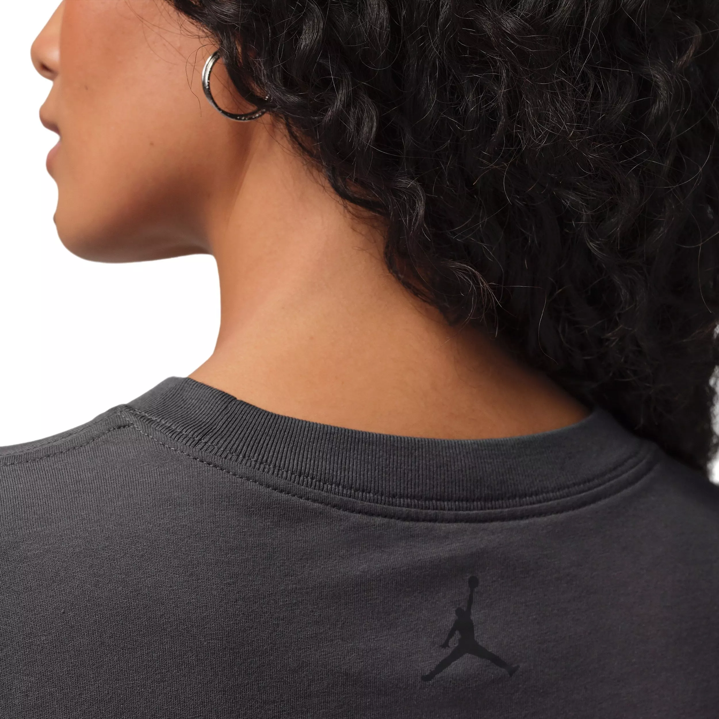 Jordan Women's Flight Graphic Vault T-Shirt - Dk Grey - DARK GREY