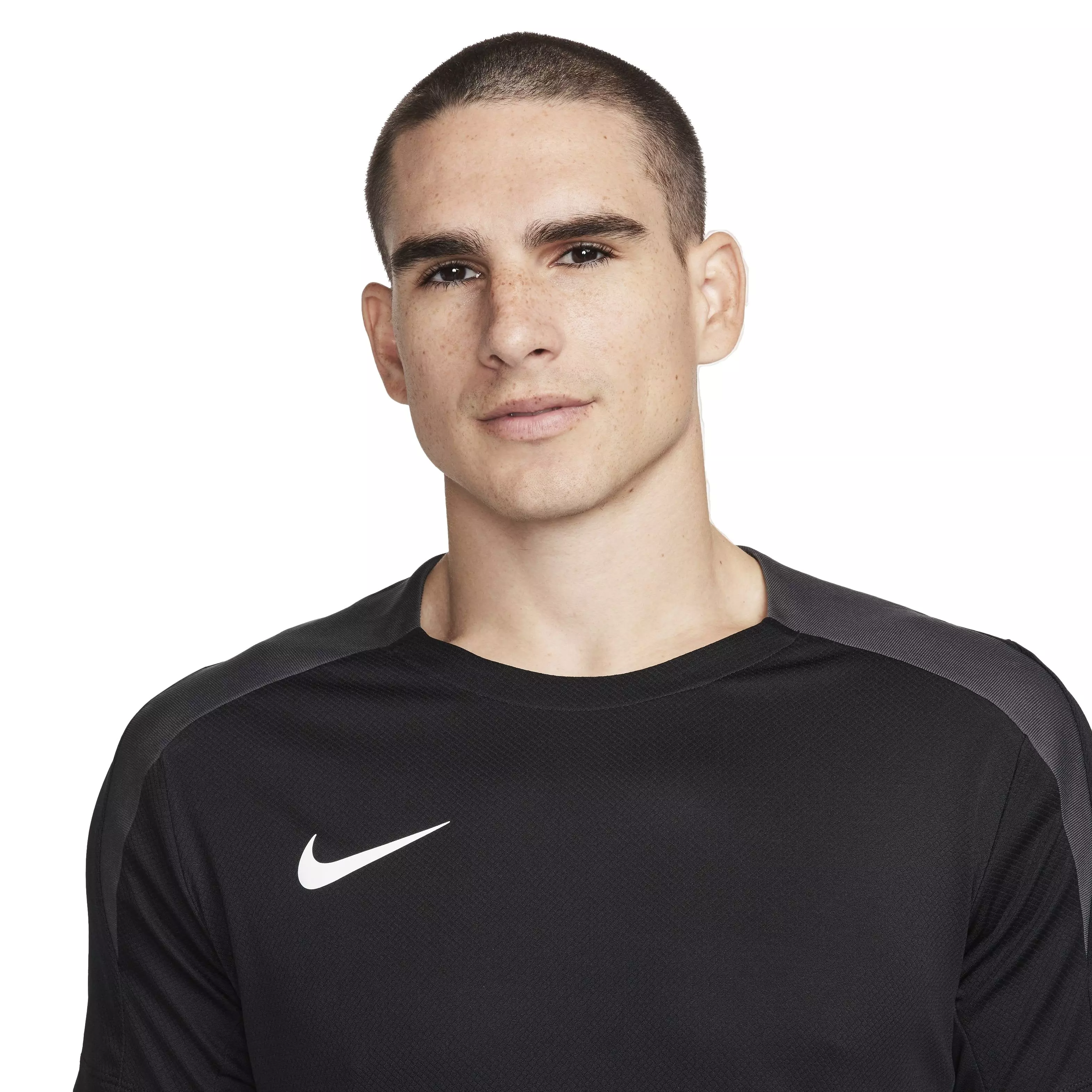 Nike Men's Strike Dri-FIT Short-Sleeve Soccer Top - Black - BLACK