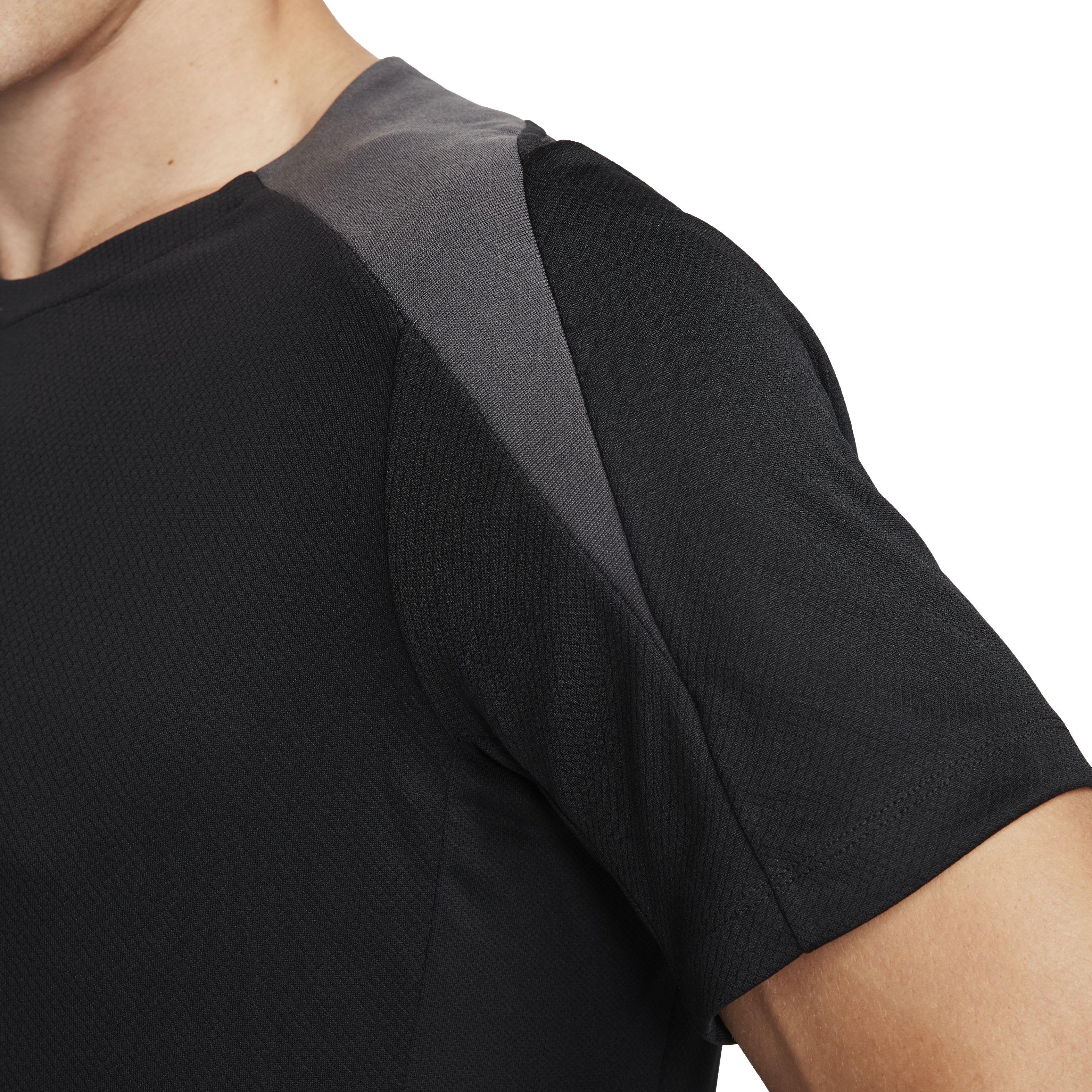 Nike Men's Strike Dri-FIT Short-Sleeve Soccer Top - Black - BLACK Thumbnail View 4