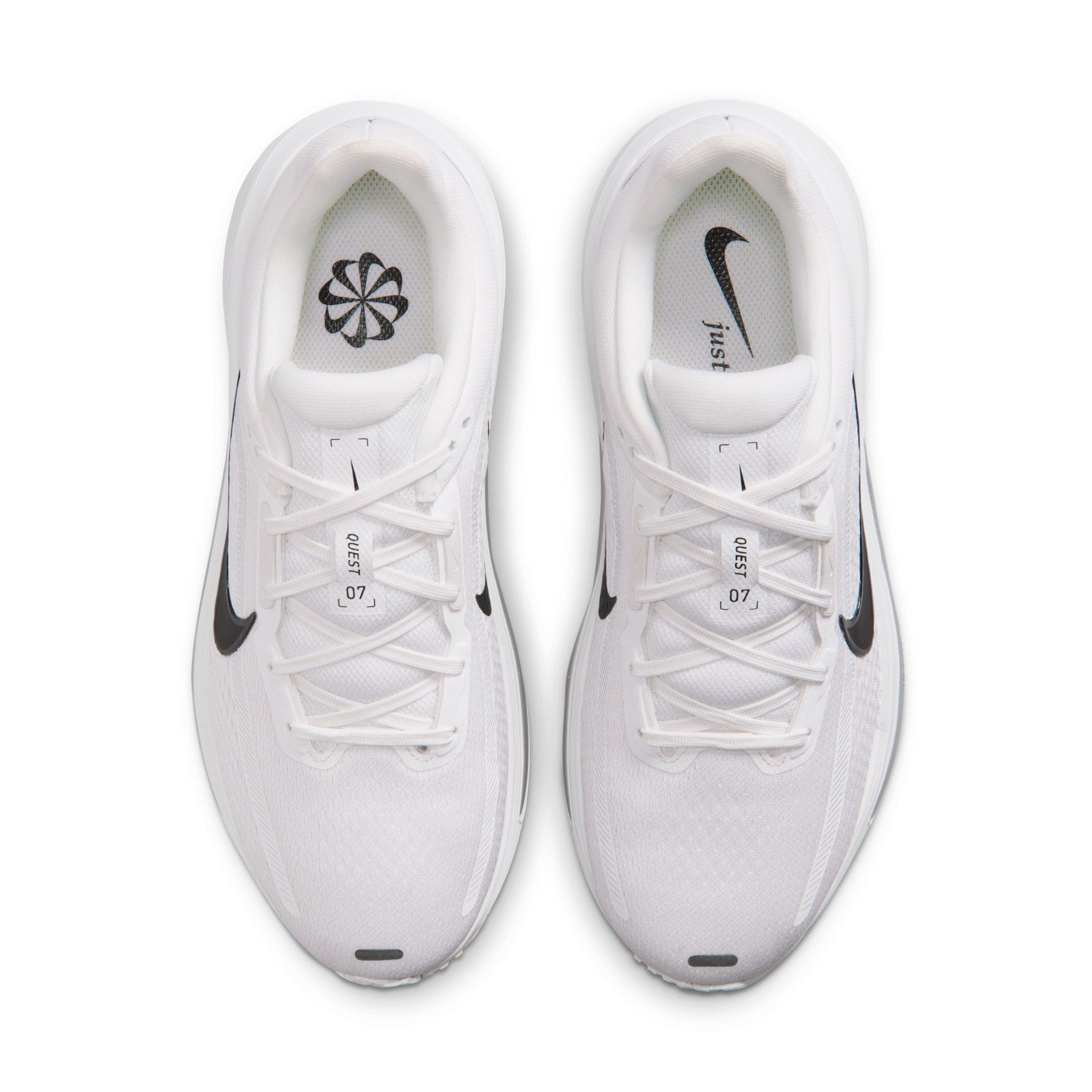 Nike Quest 7 "Summit White/White/Metallic Silver/Black" Women's Running Shoe - WHITE/WHITE/SILVER/BLACK