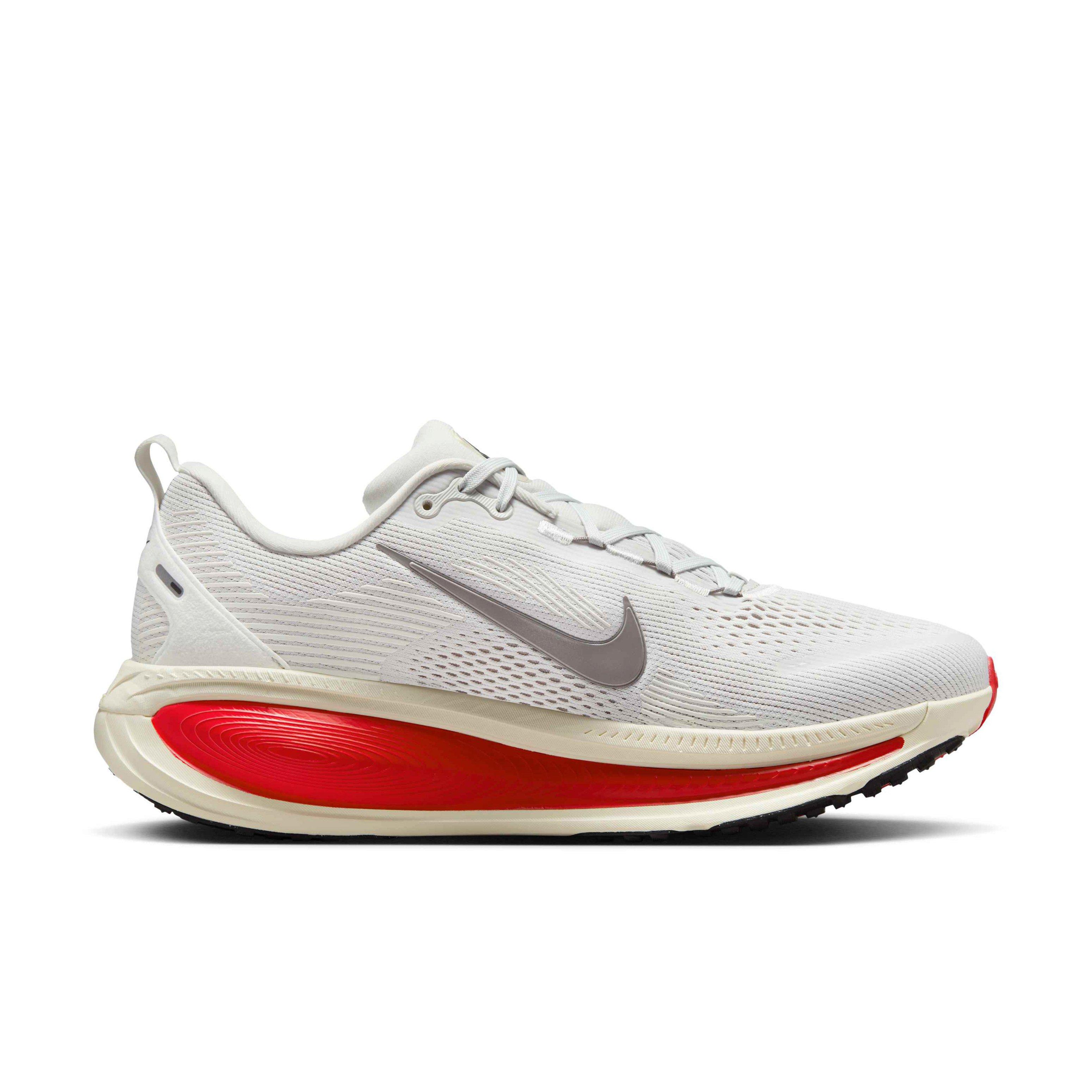 Nike Vomero 18 "Platinum Tint/Siren Red/Light Smoke Grey/Metallic Pewter" Men's Running Shoe - PLATINUM/RED/LT GREY/PEWTER Thumbnail View 1