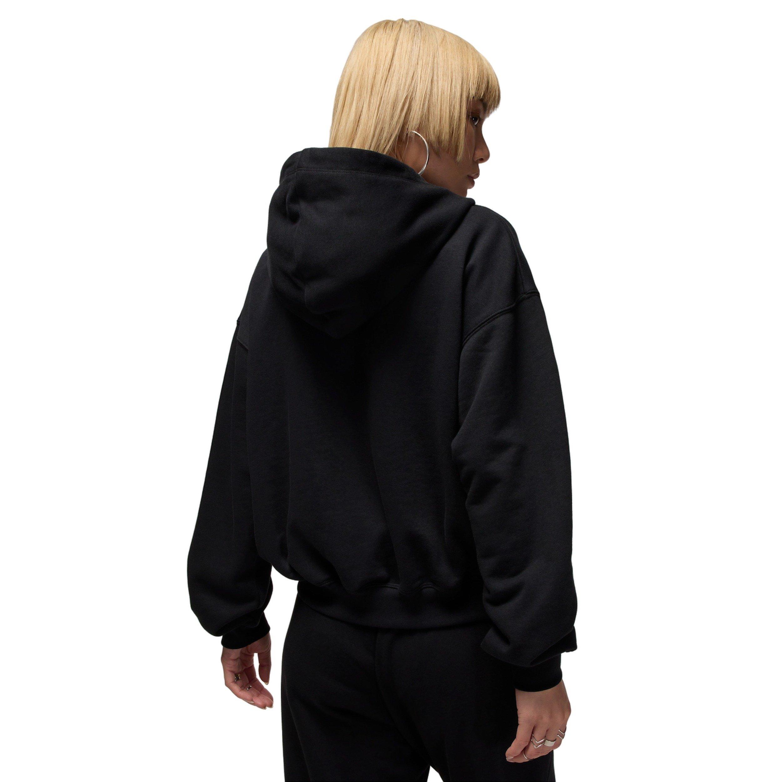 Jordan Women's Sport Crossover Dri-FIT Fleece Hoodie - Black - BLACK Thumbnail View 2