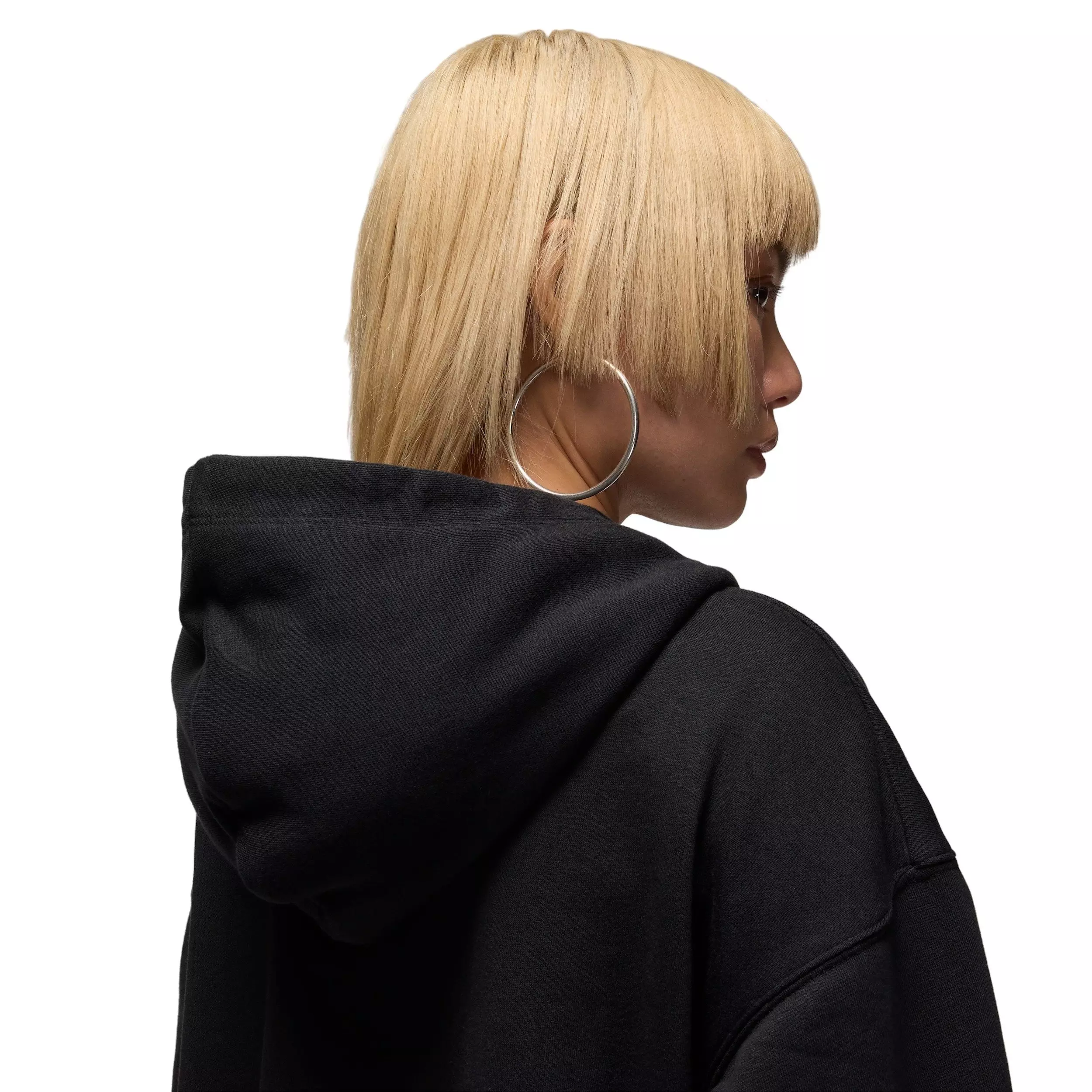 Jordan Women's Sport Crossover Dri-FIT Fleece Hoodie - Black - BLACK