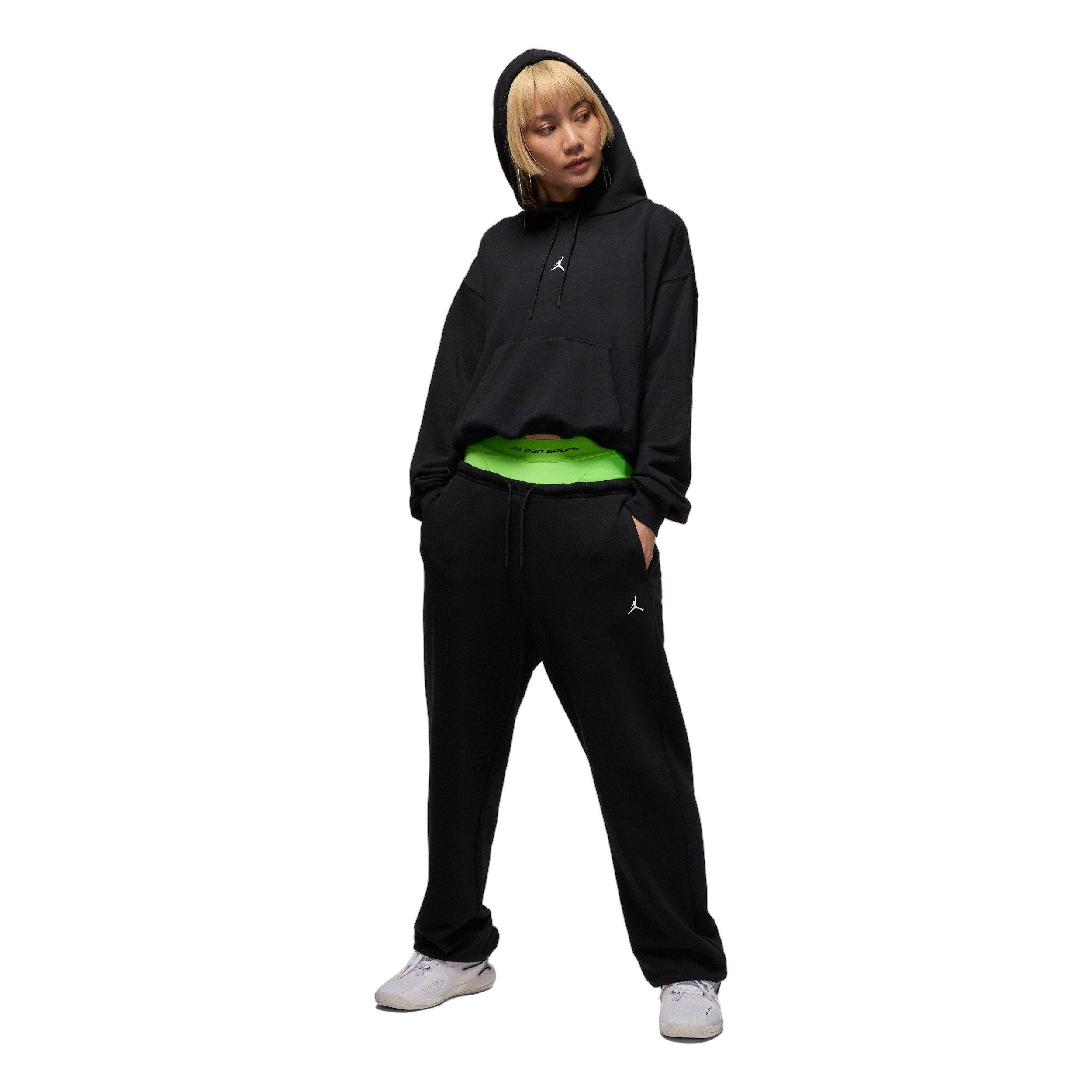 Jordan Women's Sport Crossover Dri-FIT Fleece Hoodie - Black - BLACK Thumbnail View 6