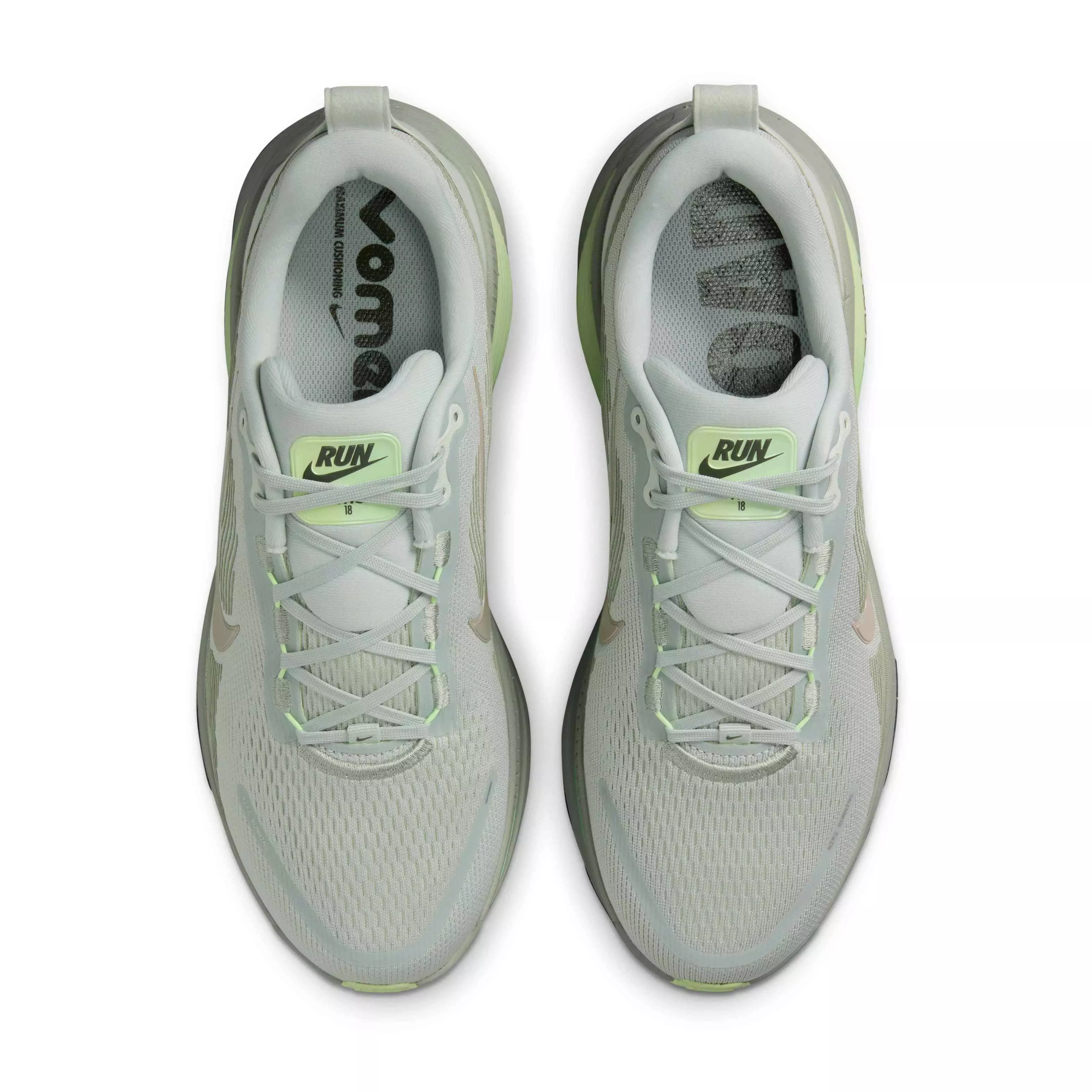 Nike Vomero 18 "Light Silver/Barely Volt/Dusty Olive/College Grey" Men's Running Shoe - LT SILVER/VOLT/OLIVE/GREY