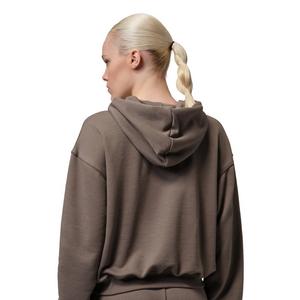 Jordan Women's Sport Crossover Dri-FIT Fleece Hoodie -Grey