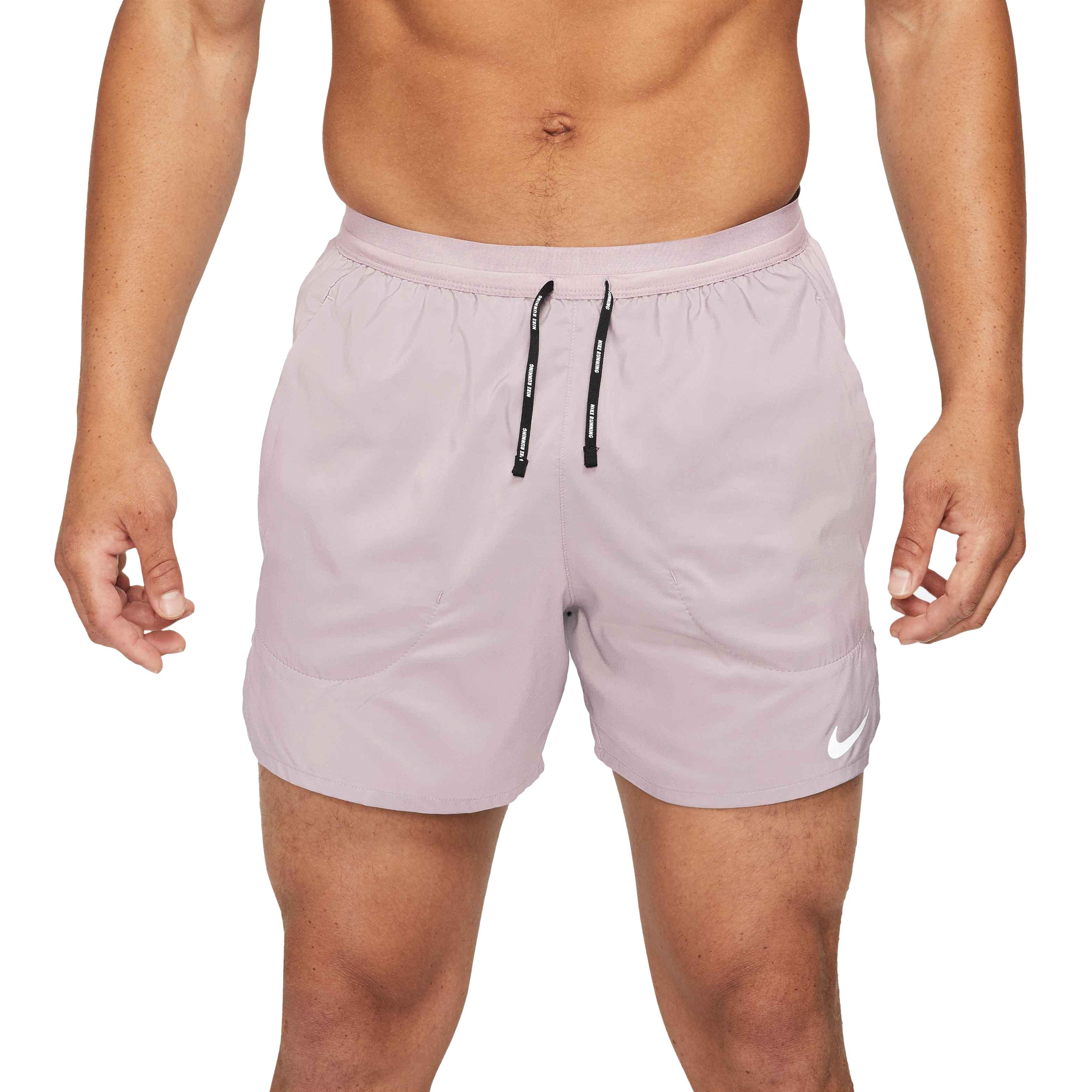 Nike Men's Lt Violet Flex Stride 5" Brief Running Shorts - GREY Thumbnail View 1