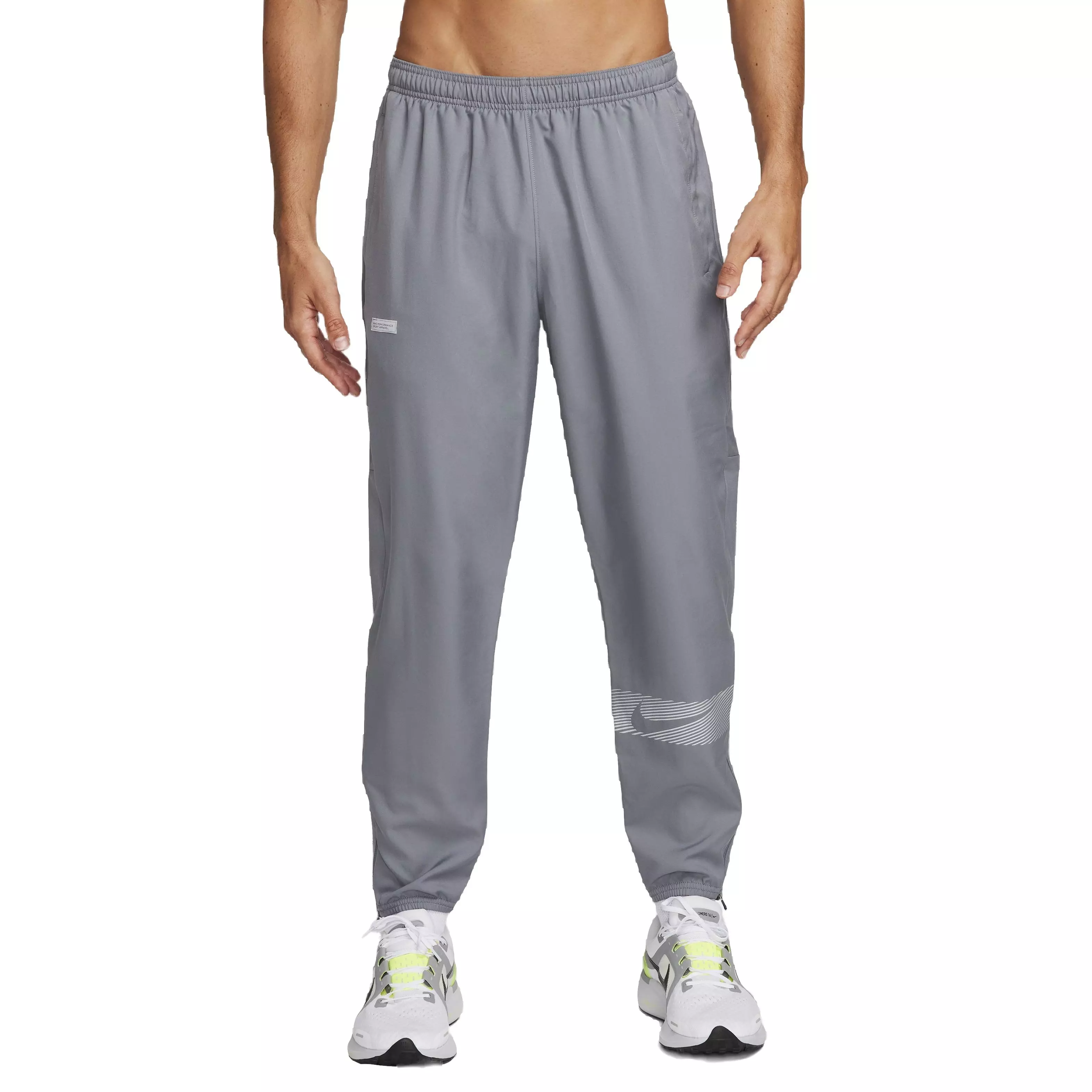 Nike Men's Dri-FIT Challenger Flash Woven Running Pants - GREY