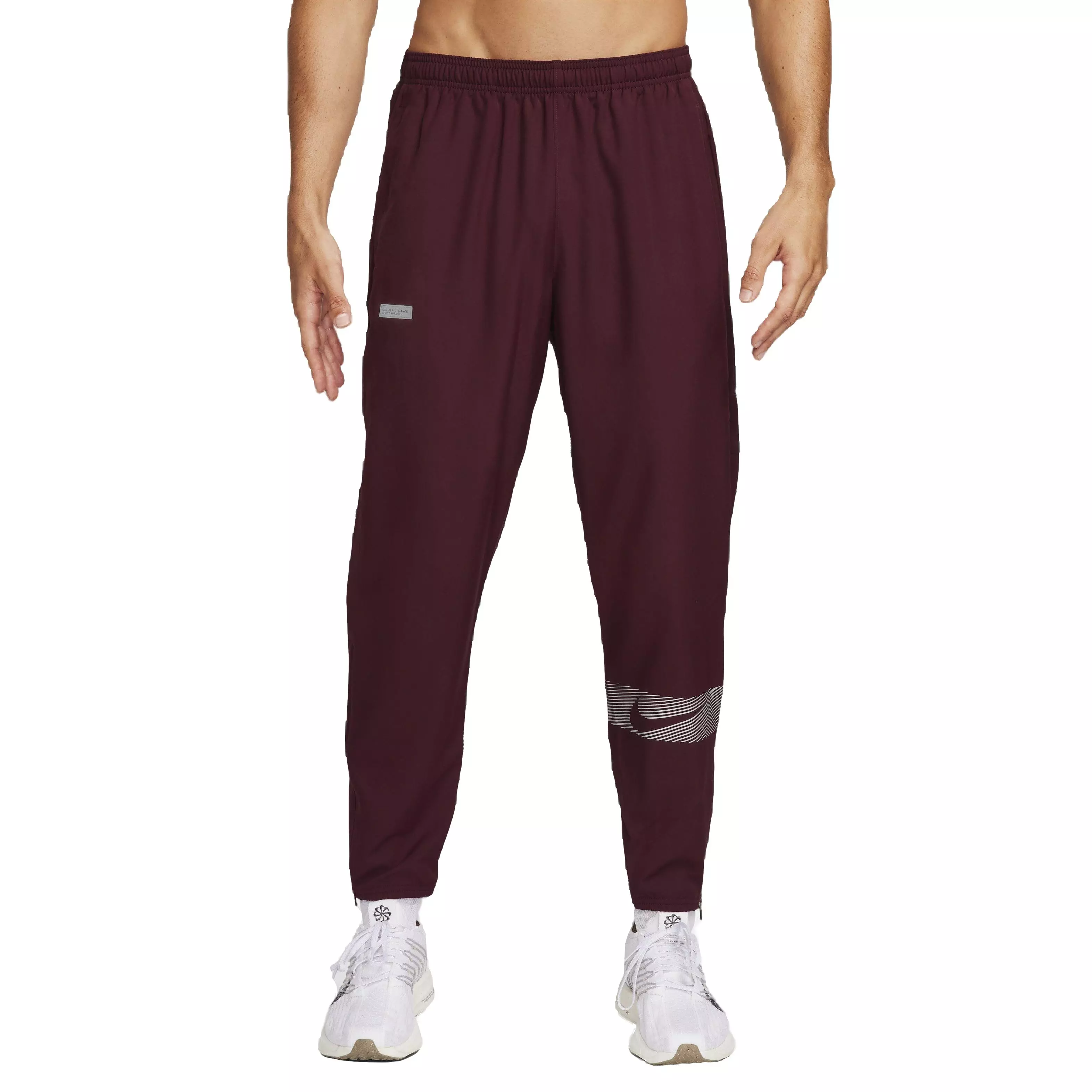 Nike Men's Dri-FIT Challenger Flash Woven Running Pants - RED