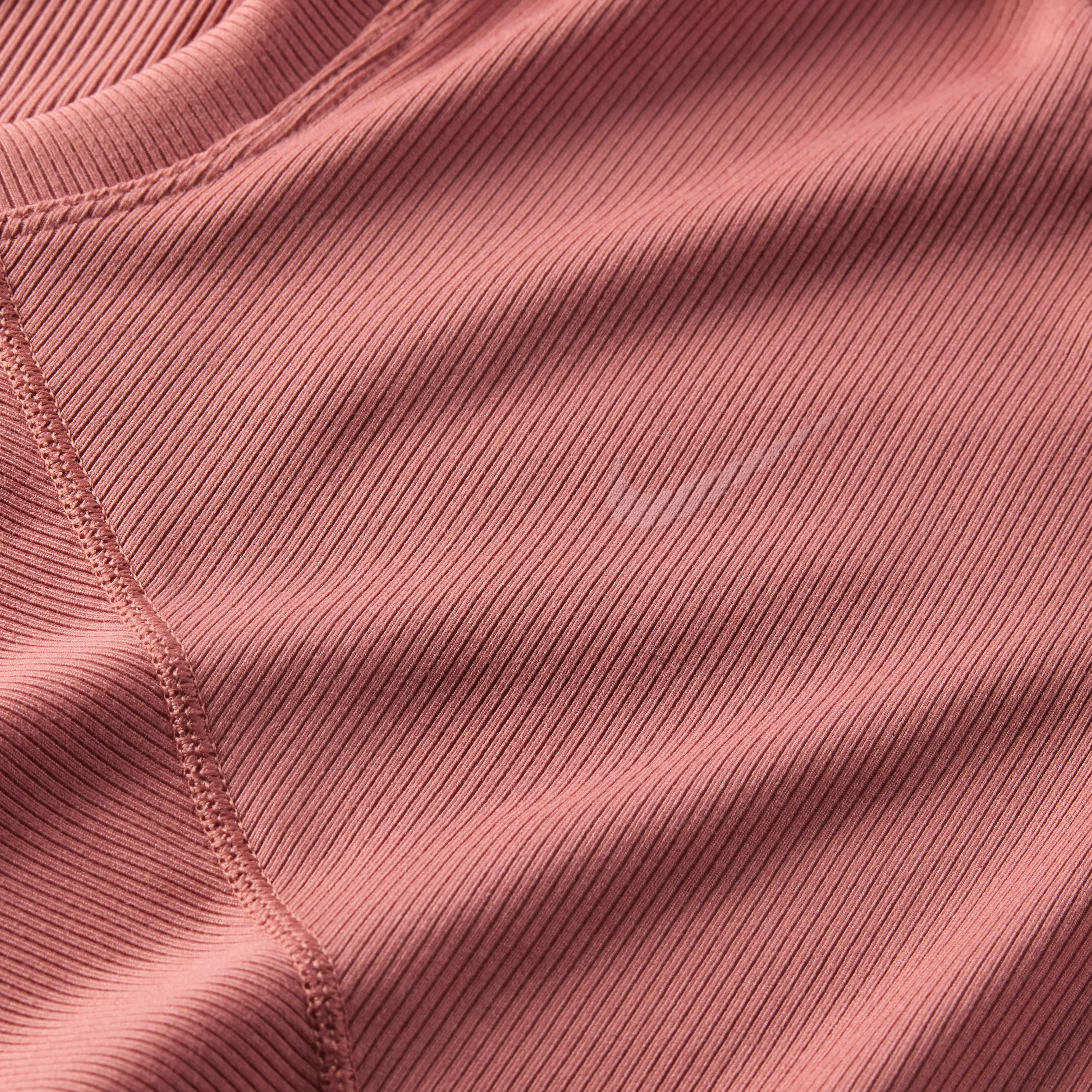 Nike Women's One Fitted Rib Dri-FIT Short Sleeve Cropped Top - PINK