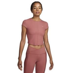 Nike Women's One Fitted Rib Dri-FIT Short Sleeve Cropped Top