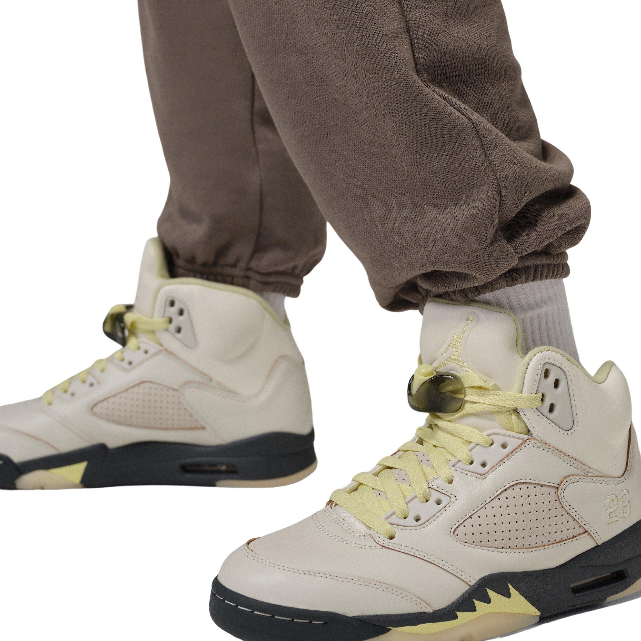 Jordan Women's Sport Crossover Dri-FIT Fleece Pants - Grey - GREY Thumbnail View 4