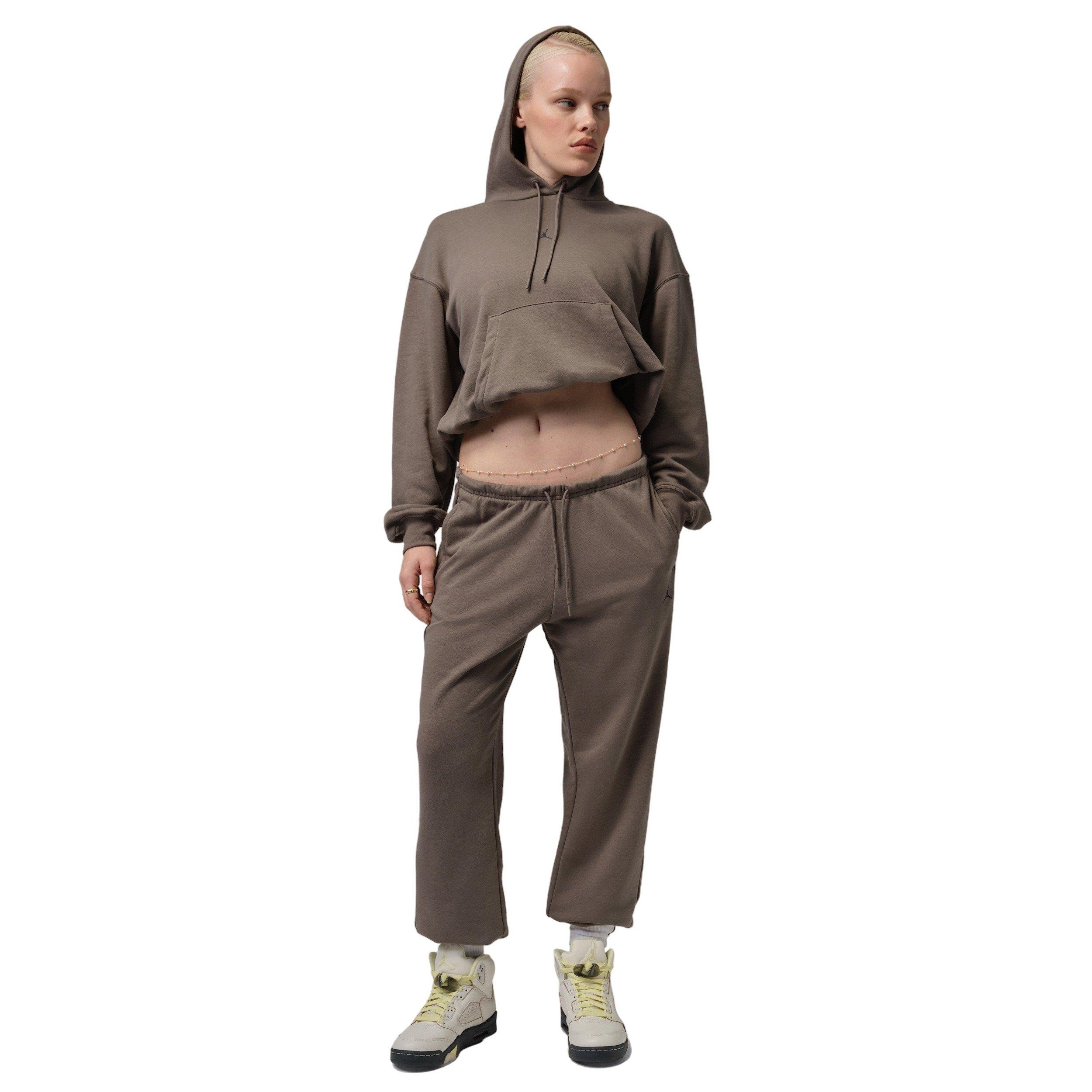 Jordan Women's Sport Crossover Dri-FIT Fleece Pants -Grey - GREY Thumbnail View 5