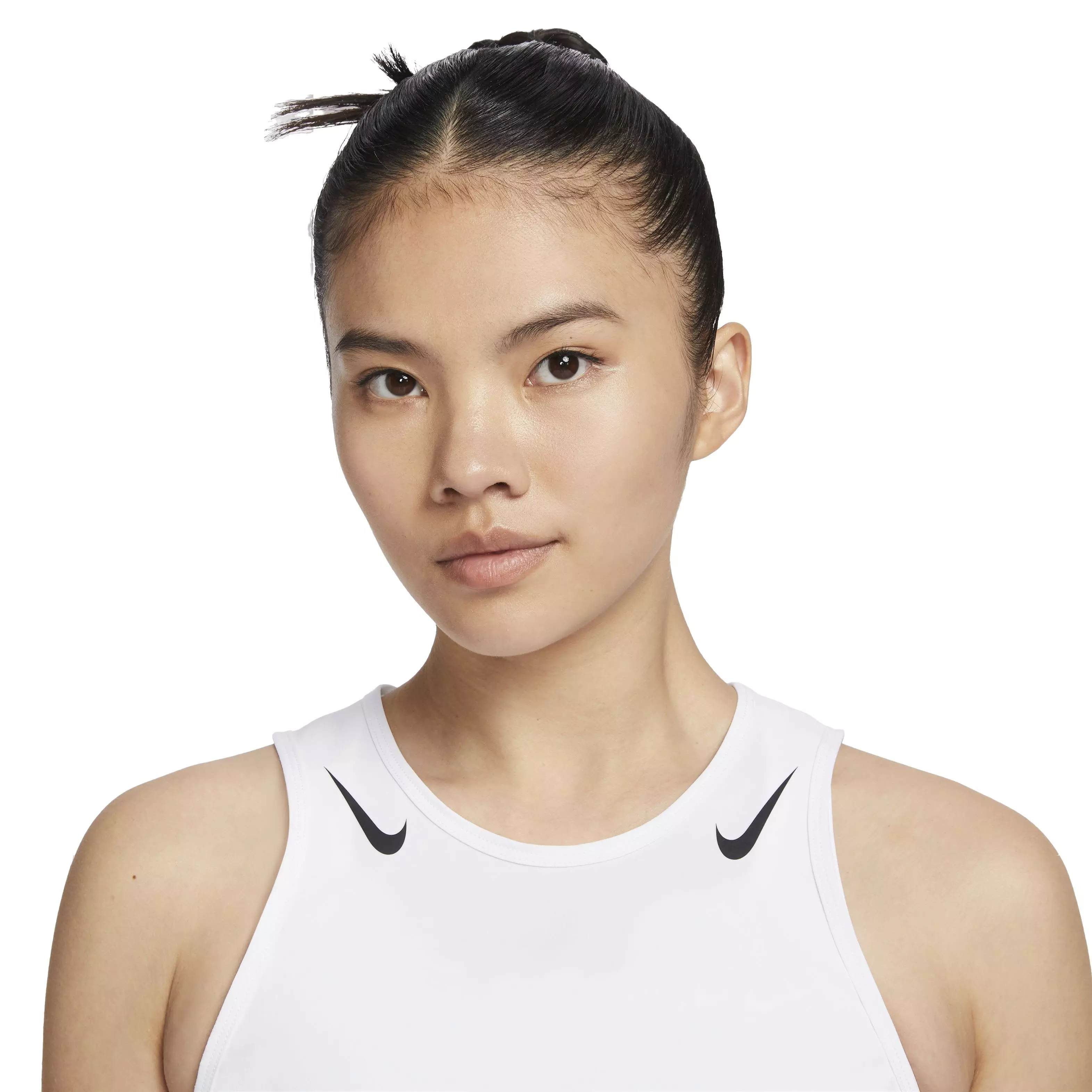 Nike Women's AeroSwift Dri-FIT ADV Cropped Running Tank - WHITE