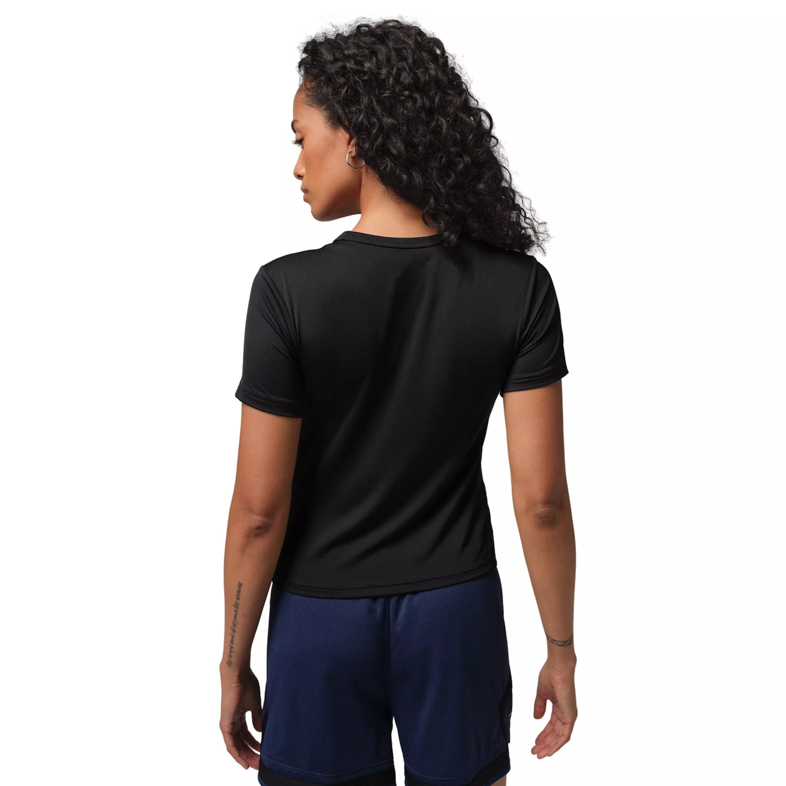 Jordan Women's Sports Essentials Dri-FIT Short-Sleeve Top -Black - BLACK