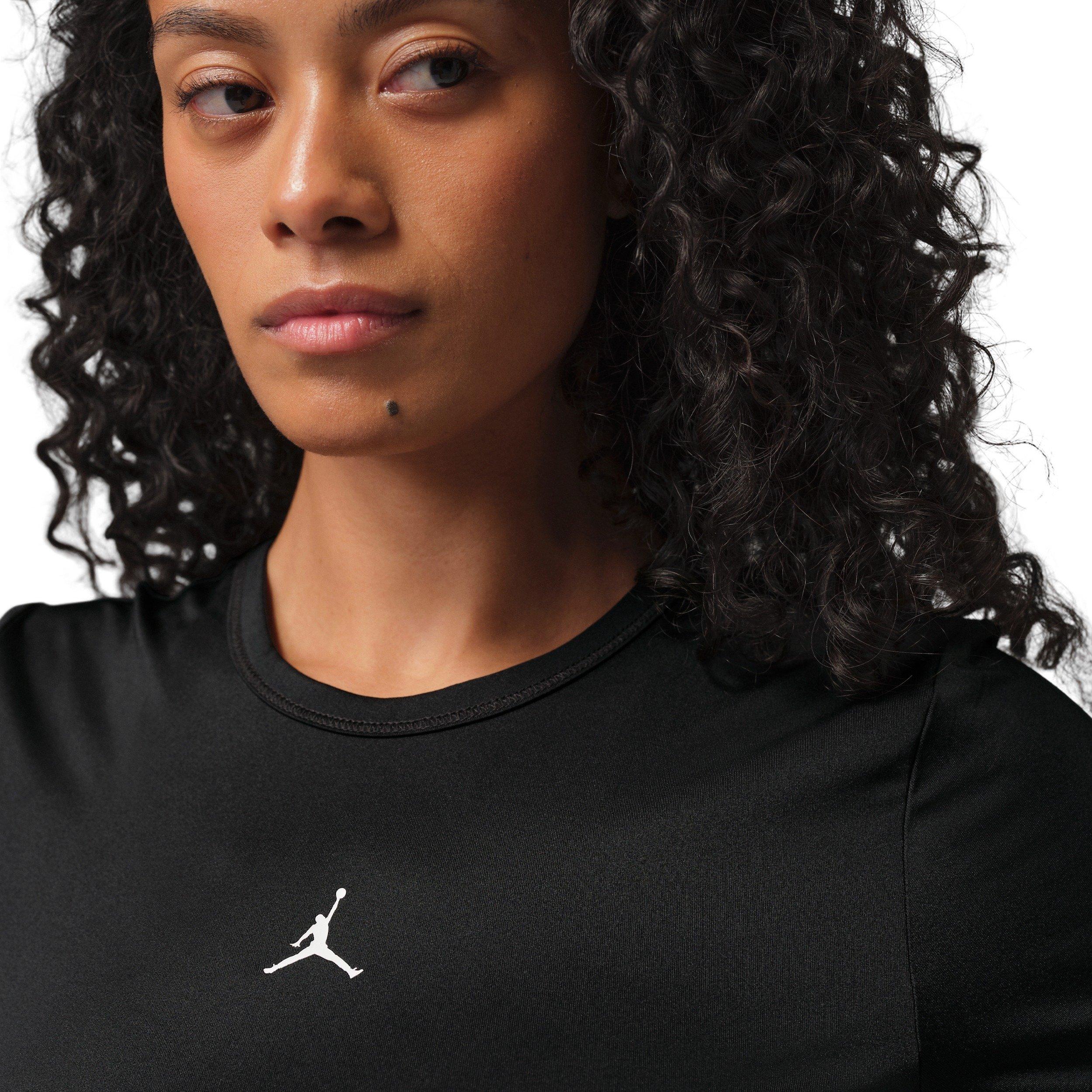 Jordan Women's Sports Essentials Dri-FIT Short-Sleeve Top -Black - BLACK Thumbnail View 3
