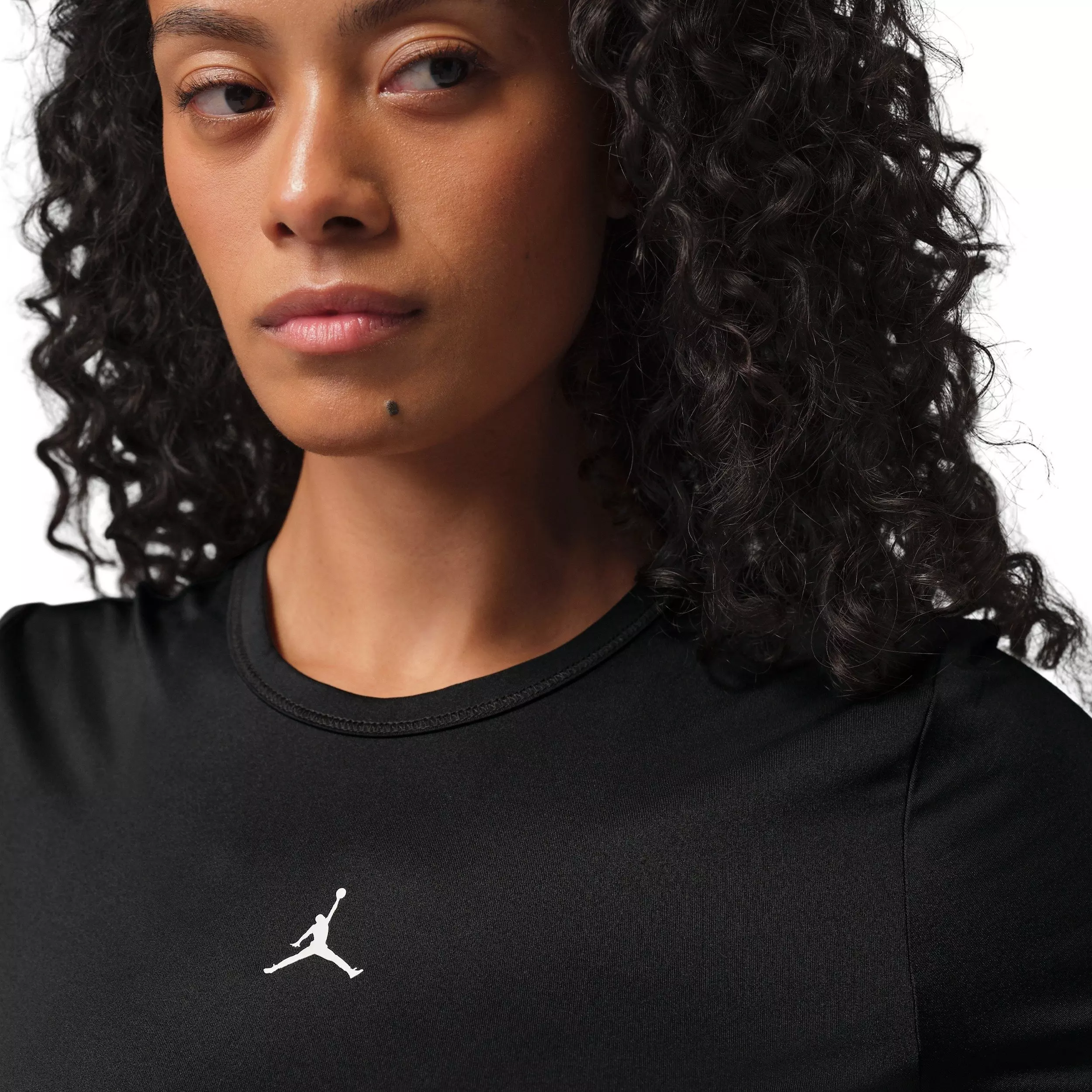 Jordan Women's Sports Essentials Dri-FIT Short-Sleeve Top -Black - BLACK