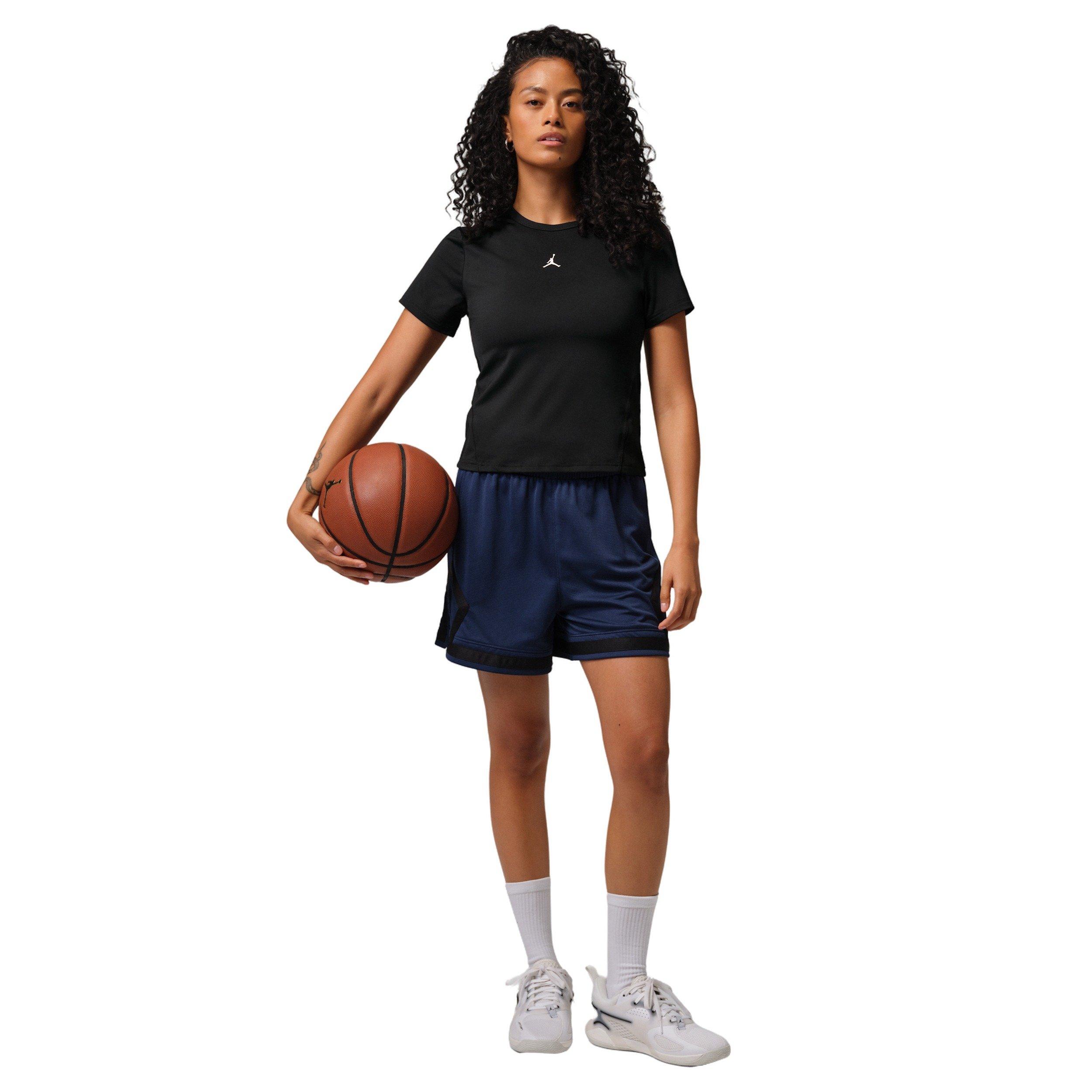 Jordan Women's Sports Essentials Dri-FIT Short-Sleeve Top - Black - BLACK Thumbnail View 4