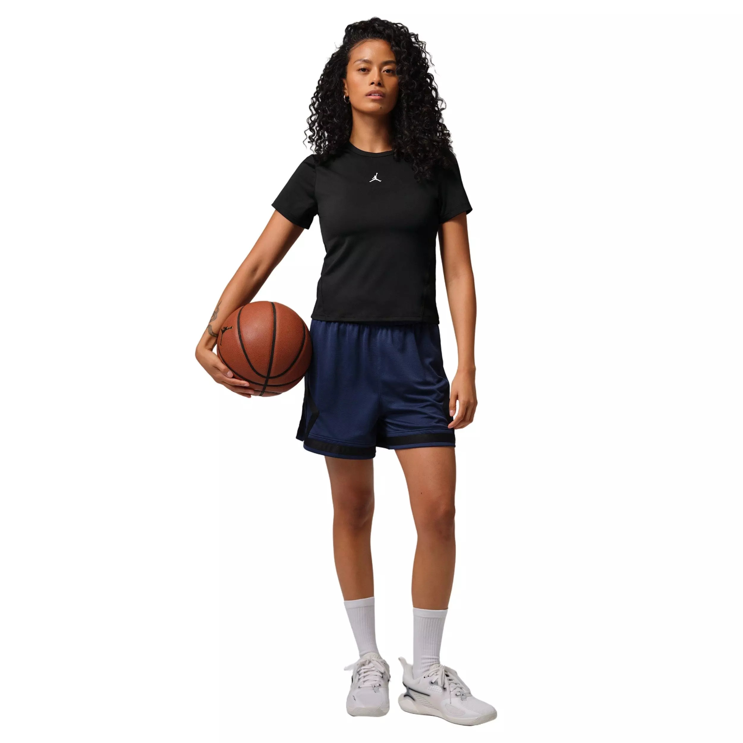Jordan Women's Sports Essentials Dri-FIT Short-Sleeve Top -Black - BLACK