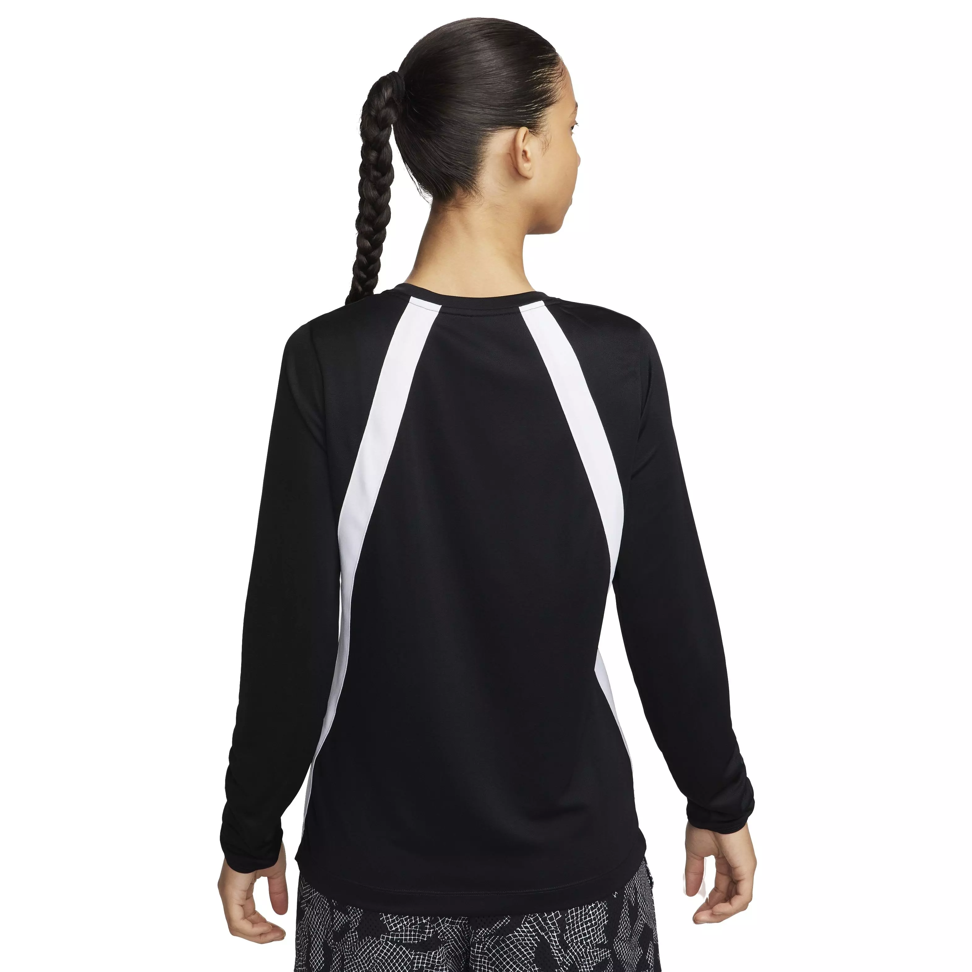Nike Women's Dri-FIT Long Sleeve Warm-Up Basketball Top - BLACK
