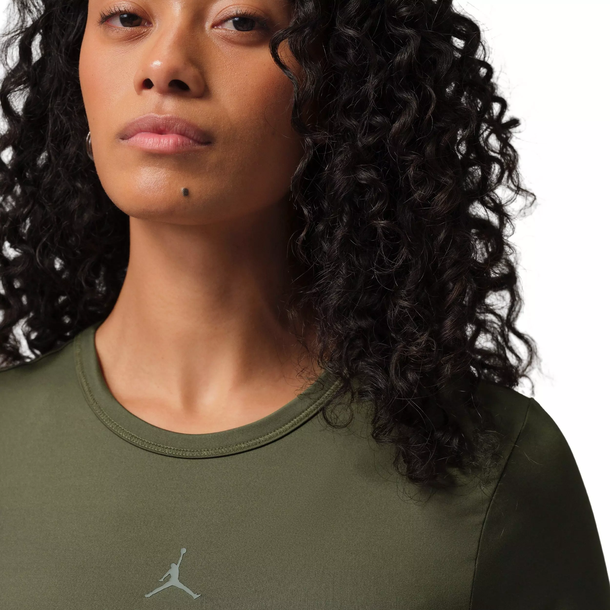 Jordan Women's Sports Essentials Dri-FIT Short-Sleeve Top -Green - GREEN